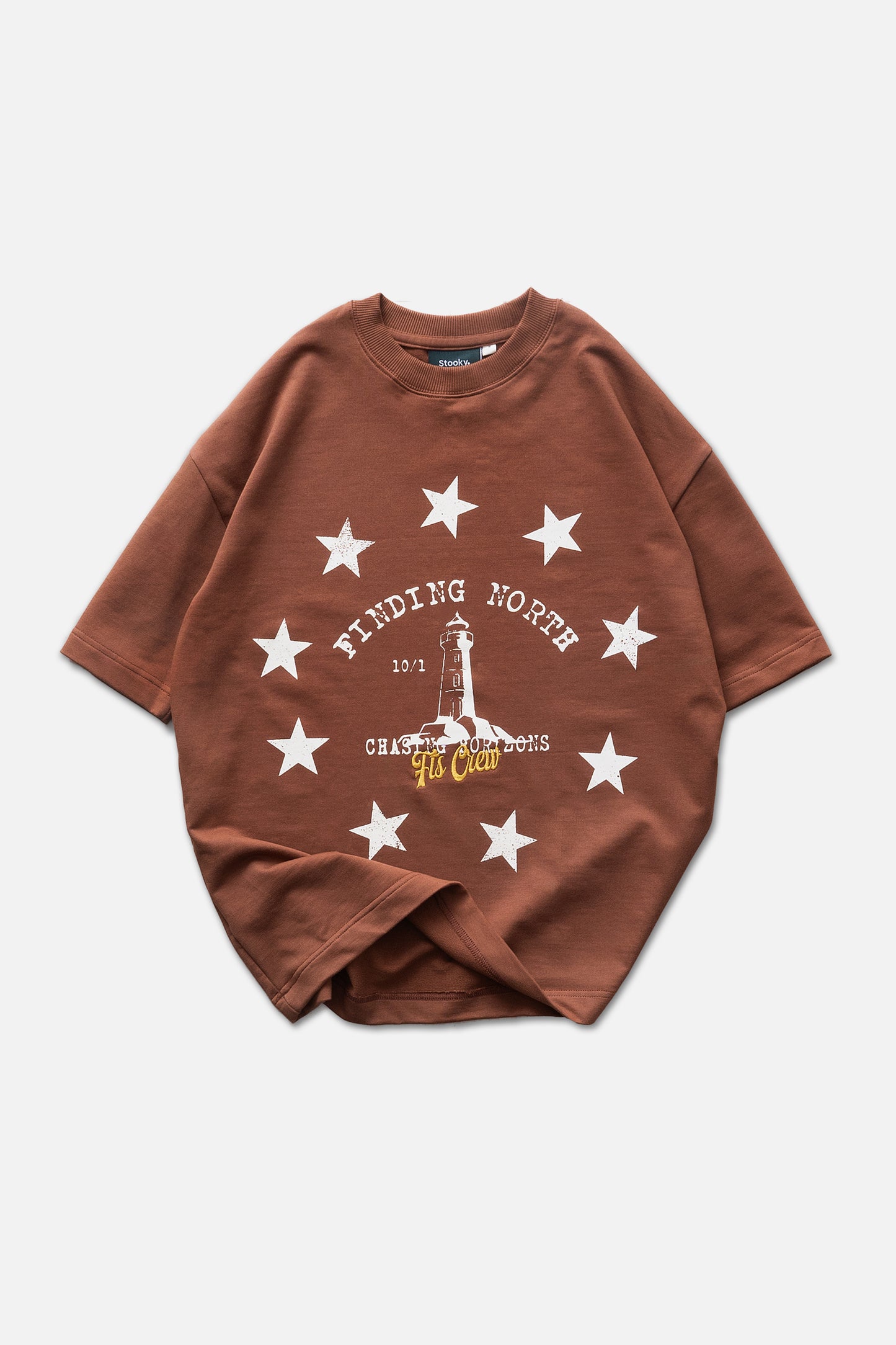 Lighthouse Legacy Tee - Rust Brown