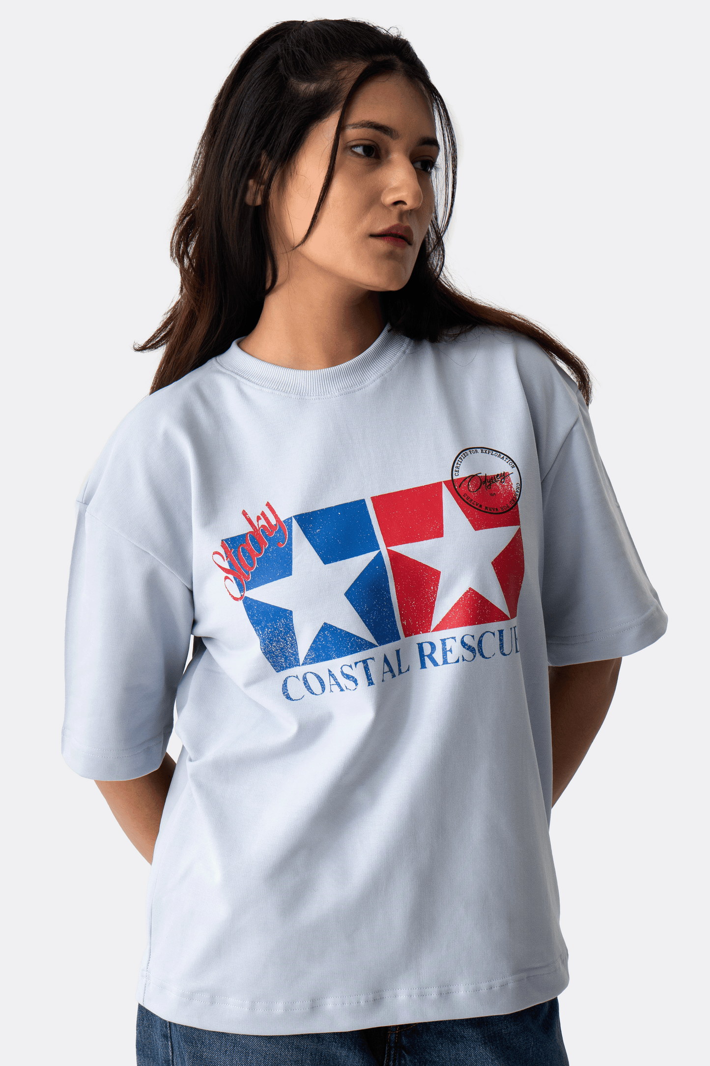 Beach Patrol T-Shirt - Pale Blue