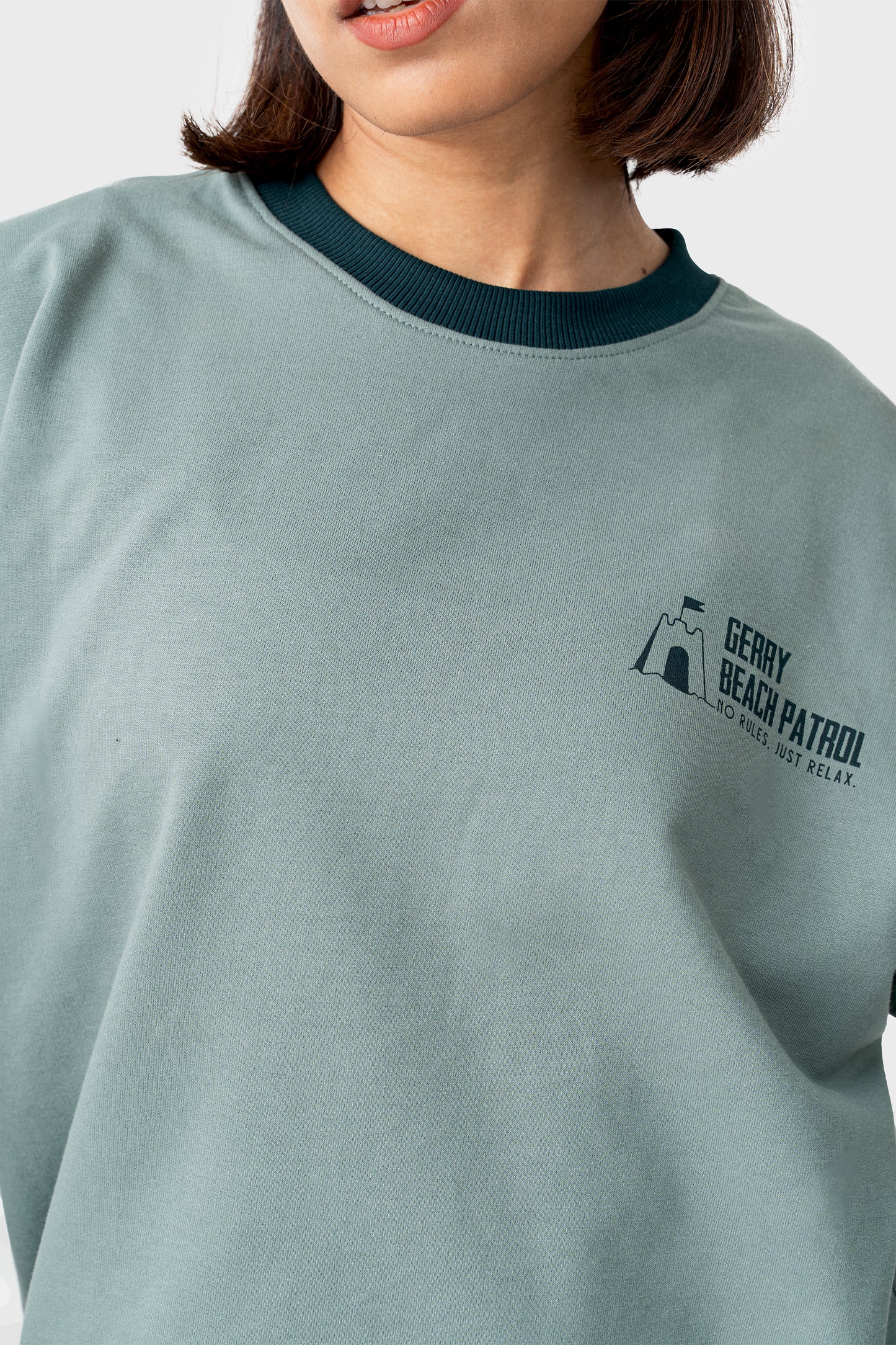 Retro Lounge T-shirt - Dusty Green