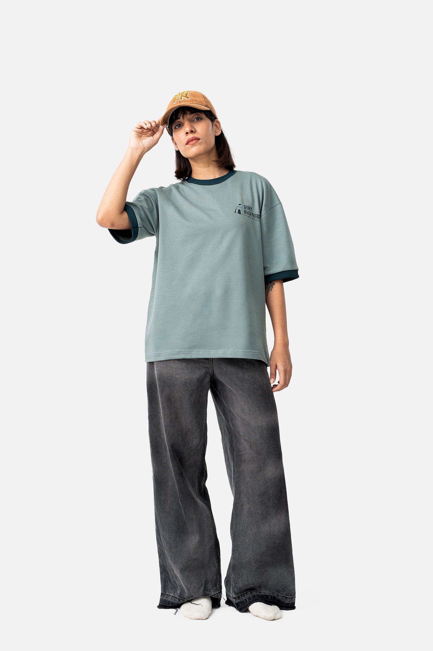 Retro Lounge T-shirt - Dusty Green