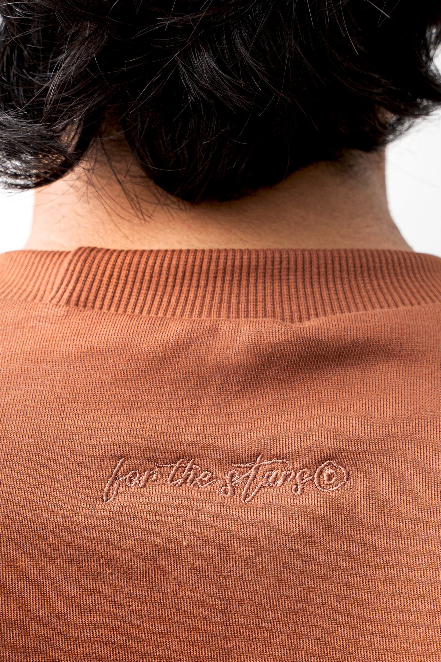 Classic Cropped Box-Fit Tshirt - Rust Brown