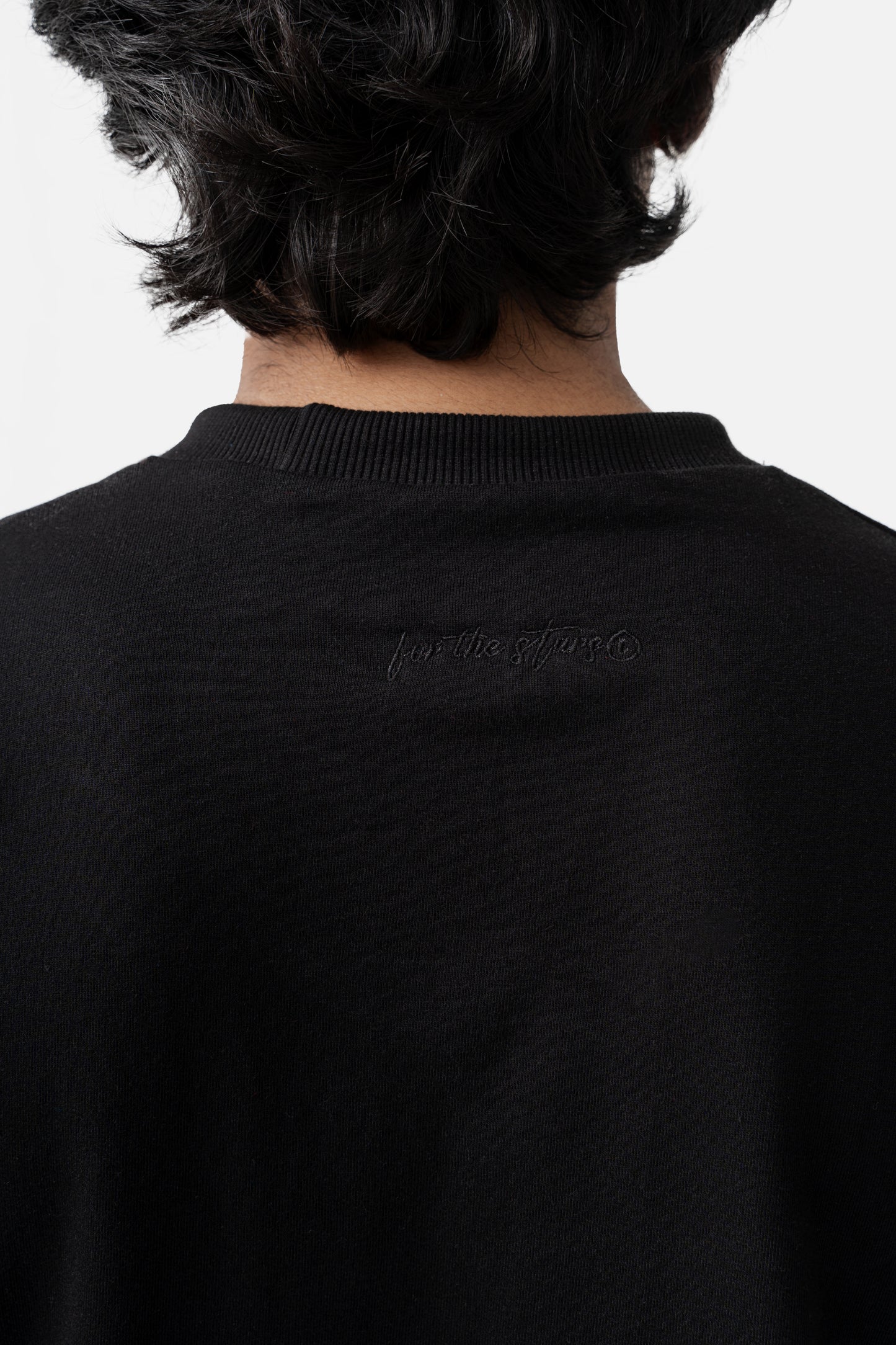 Classic Cropped Box-Fit Tshirt - Black