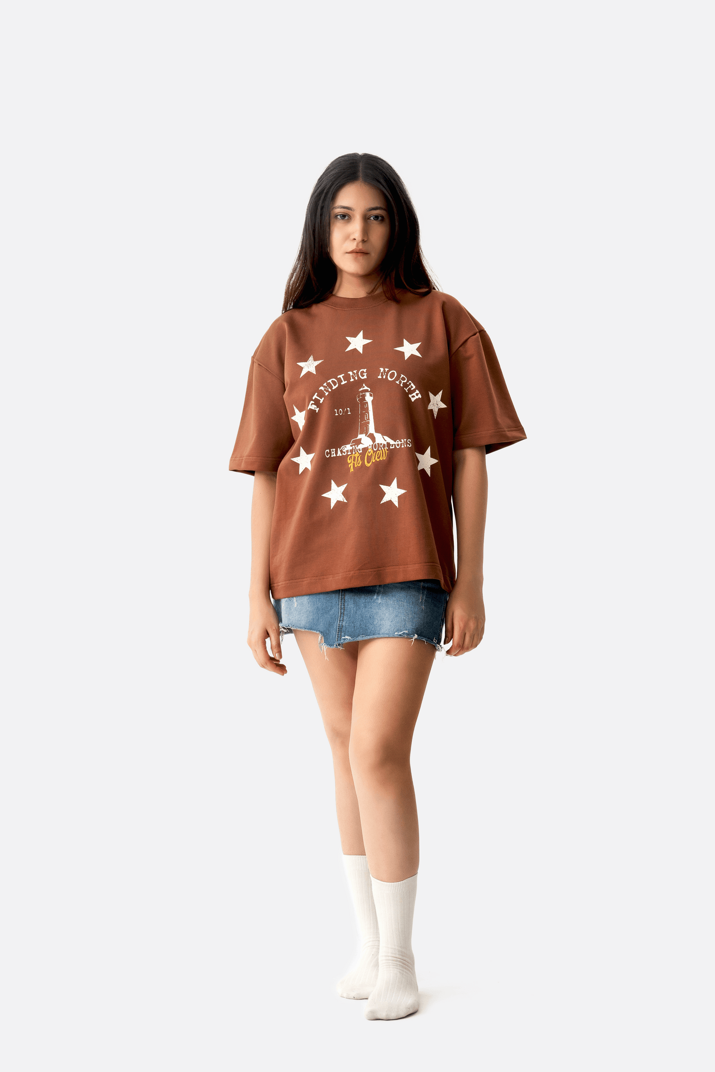 Lighthouse Legacy Tee - Rust Brown