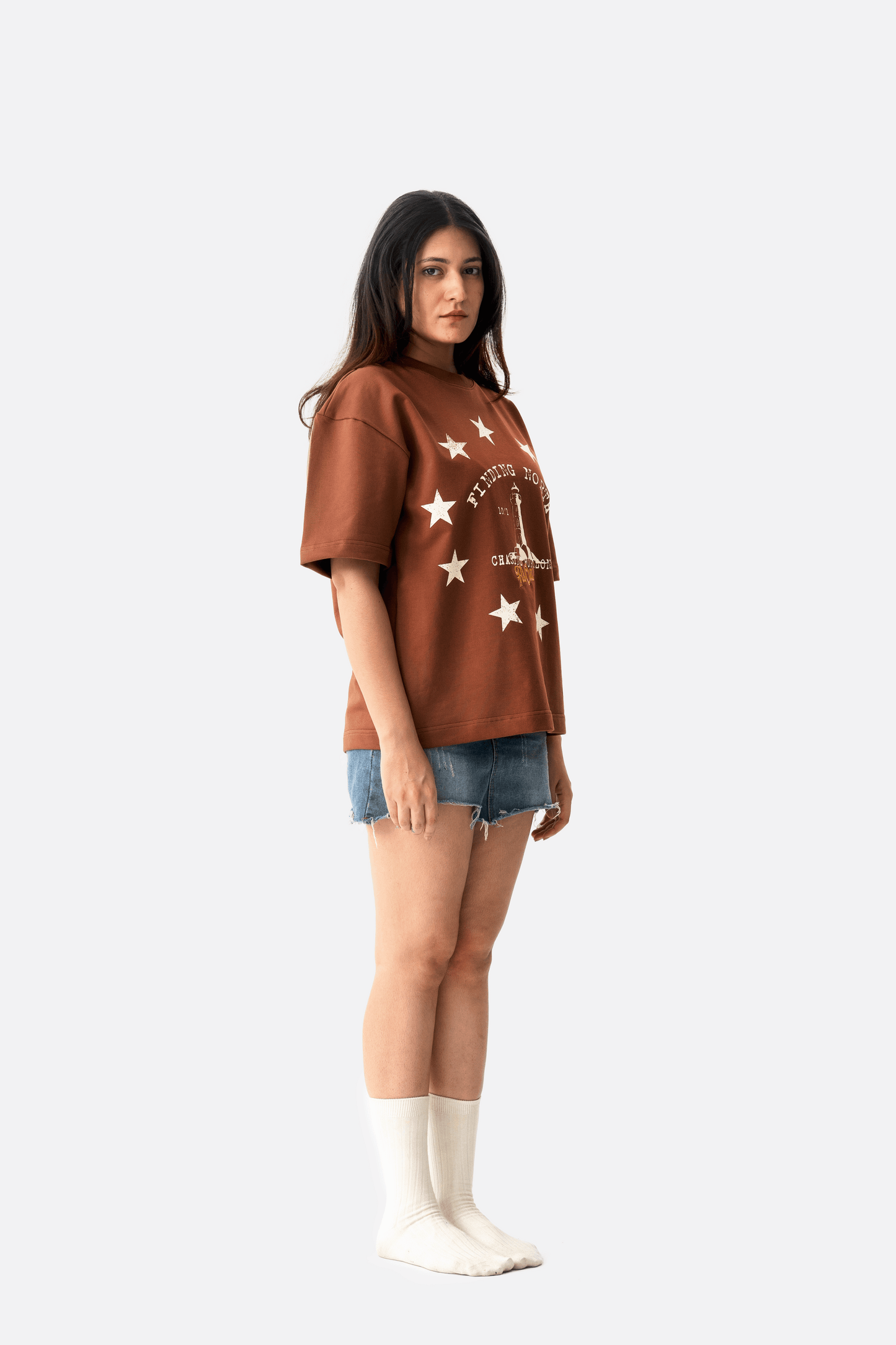 Lighthouse Legacy Tee - Rust Brown