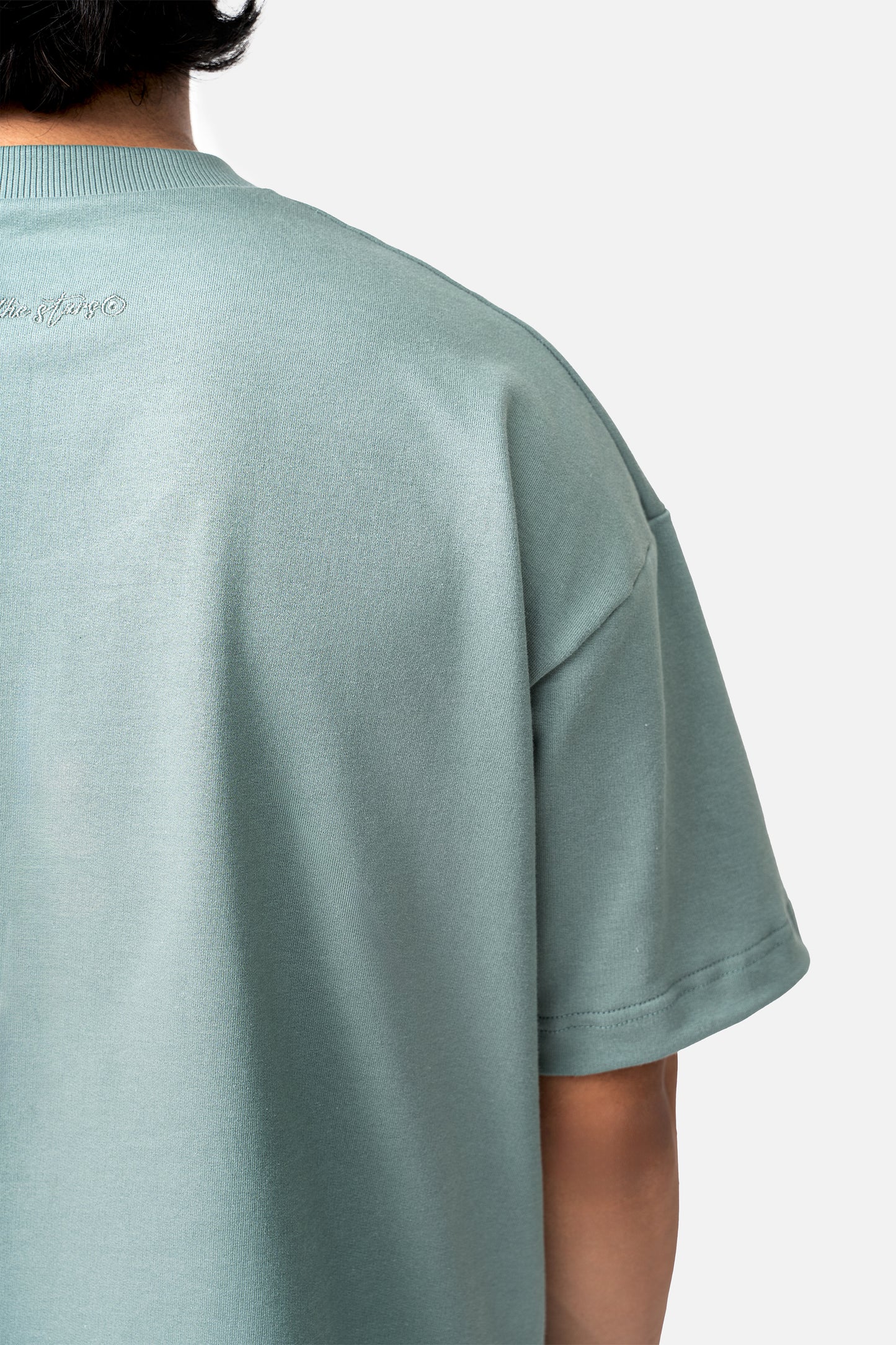 Classic Cropped Box-Fit Tshirt - Green