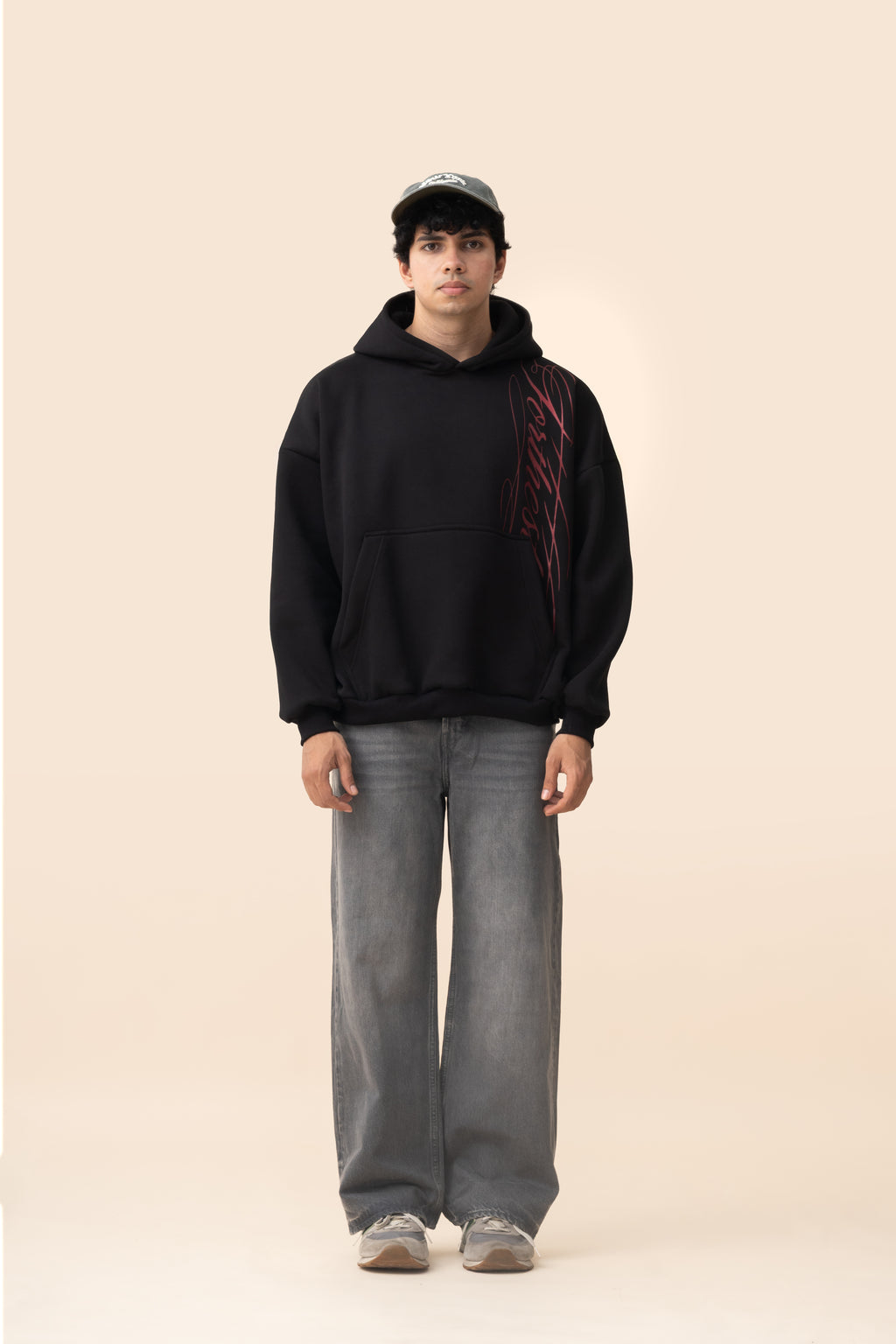 FTS SCRIPT HOODIE - BLACK