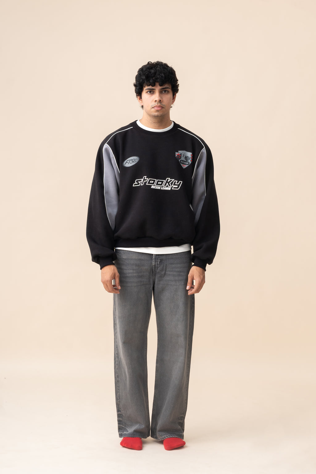 Recess League Sweatshirt – Black/Grey