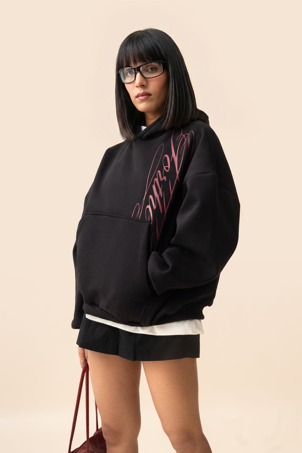 FTS SCRIPT HOODIE - BLACK