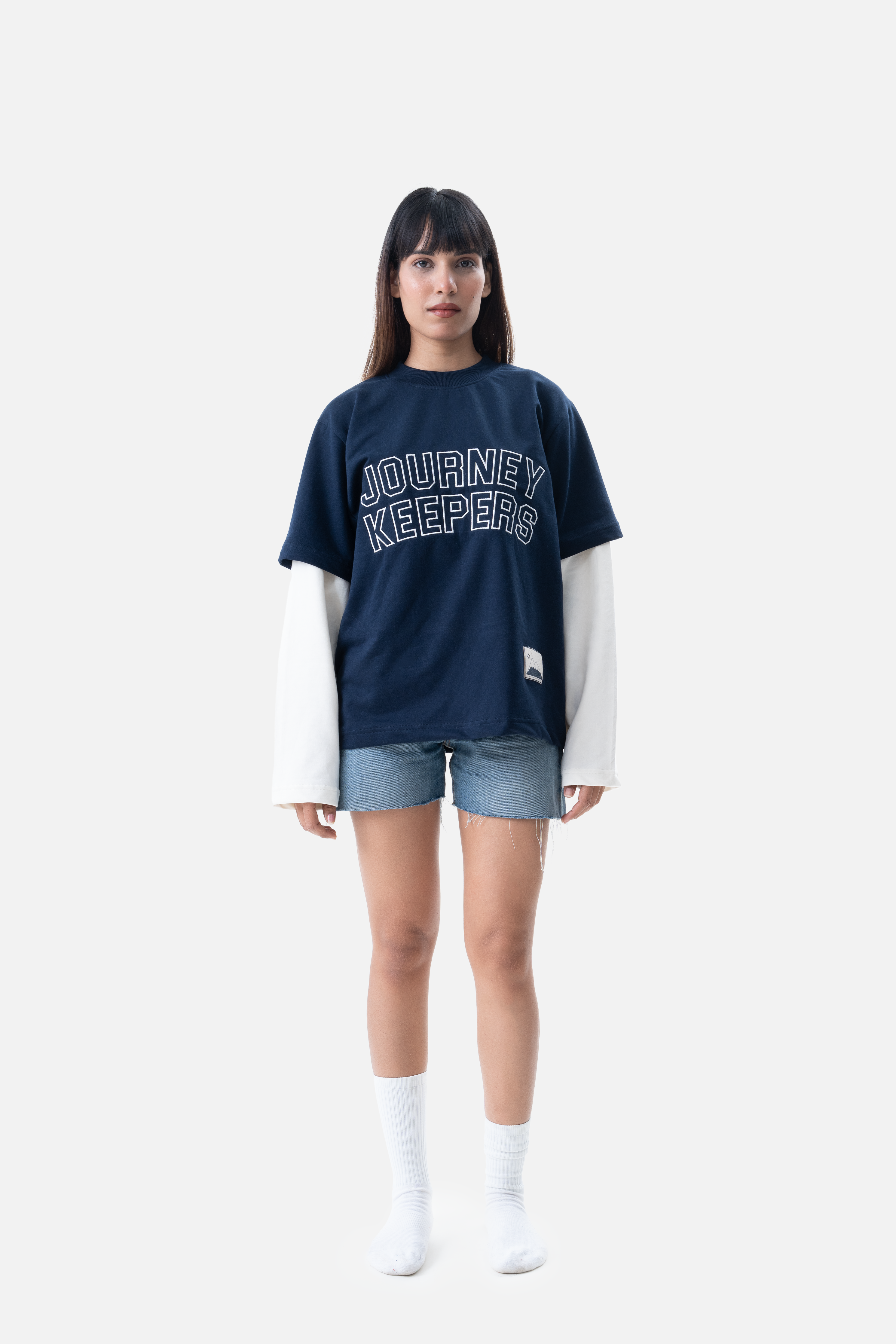 Trailthread Longsleeve tee- Navy