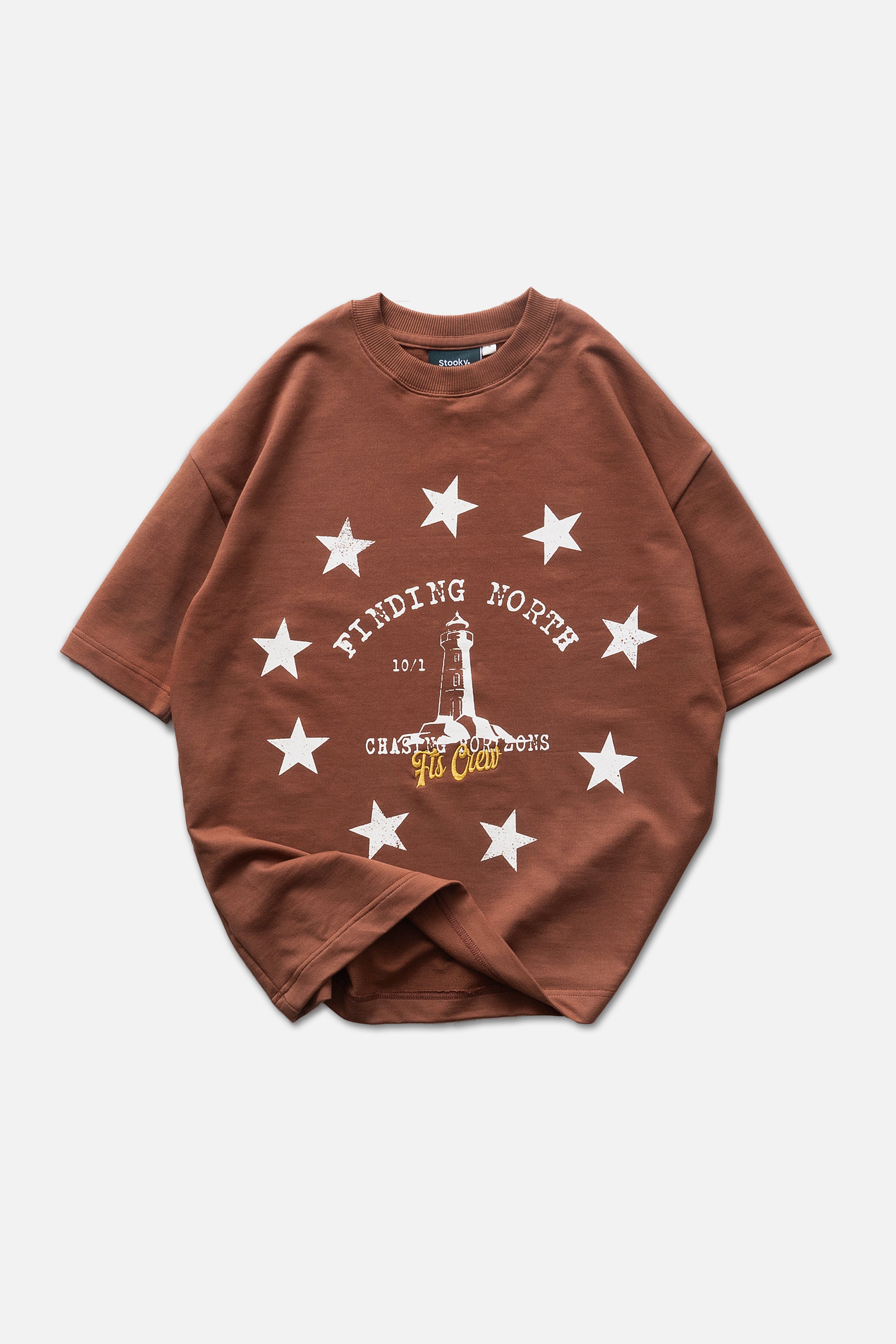 Lighthouse Legacy Tee - Rust Brown