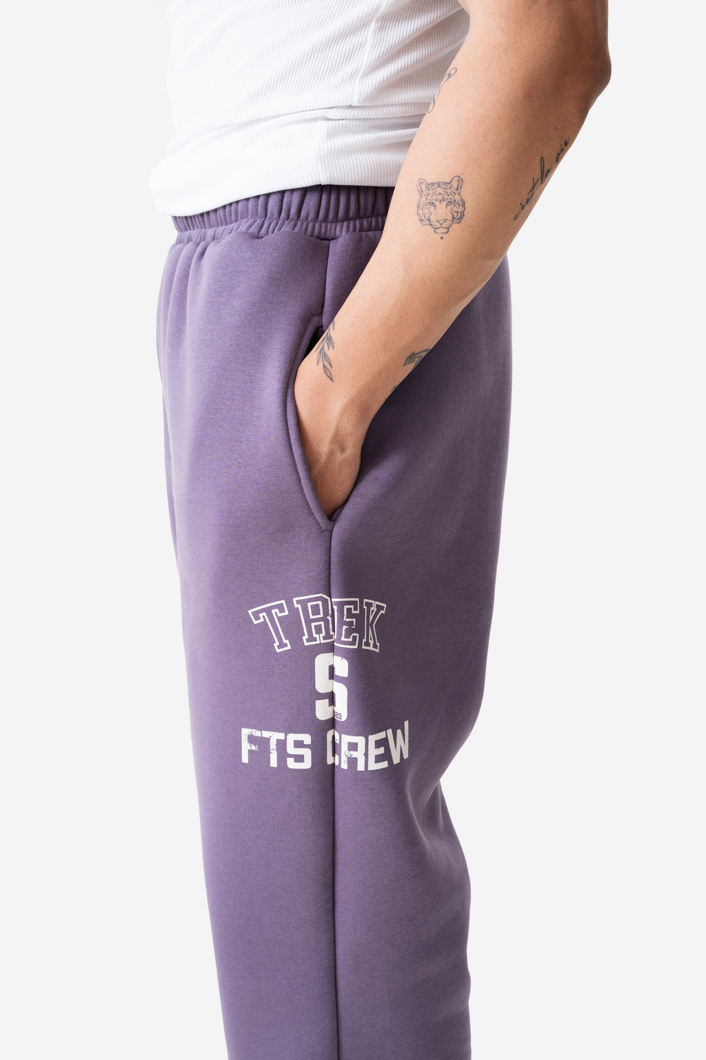 Fleece pants-Plum