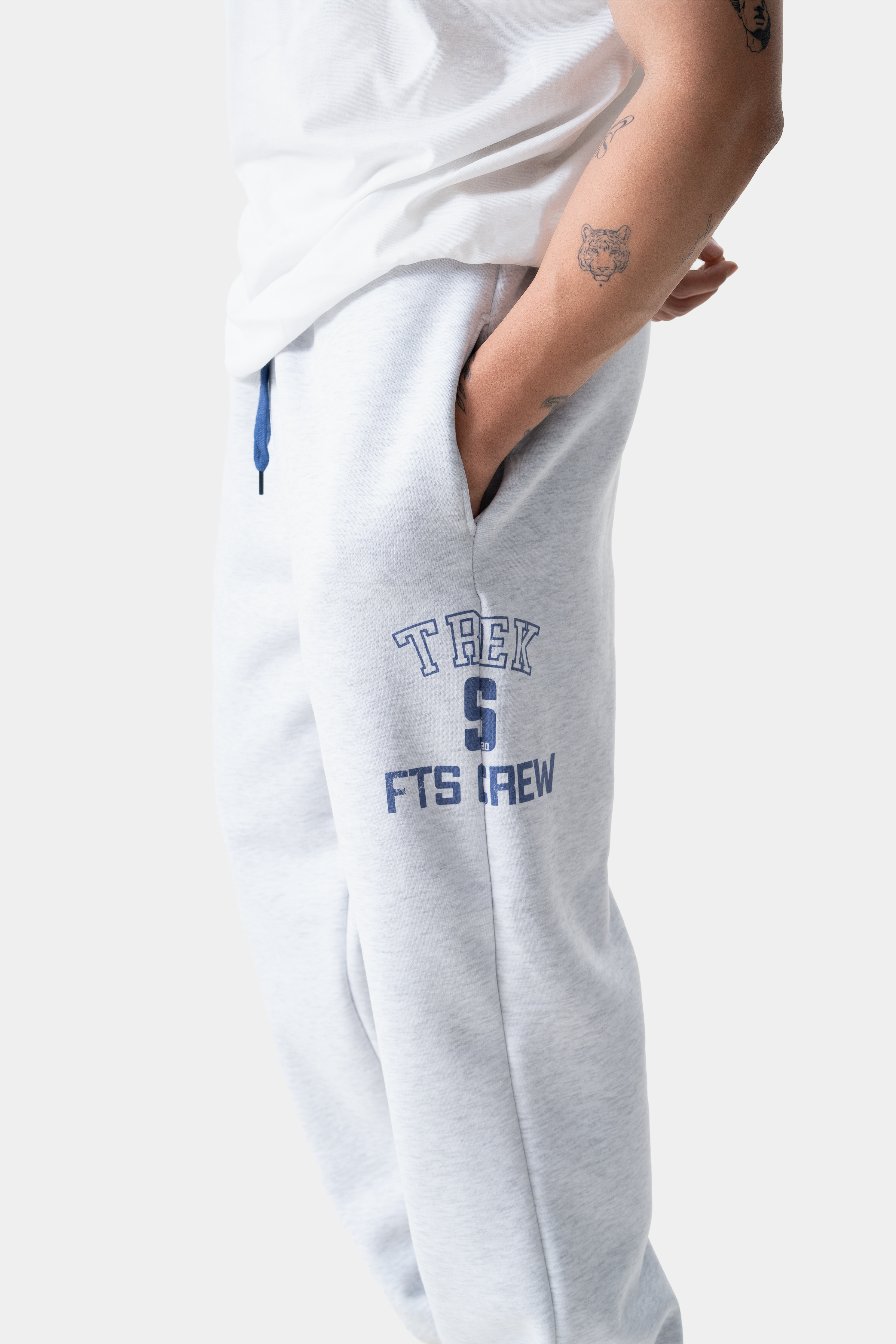 Fleece pants - LIGHT melange