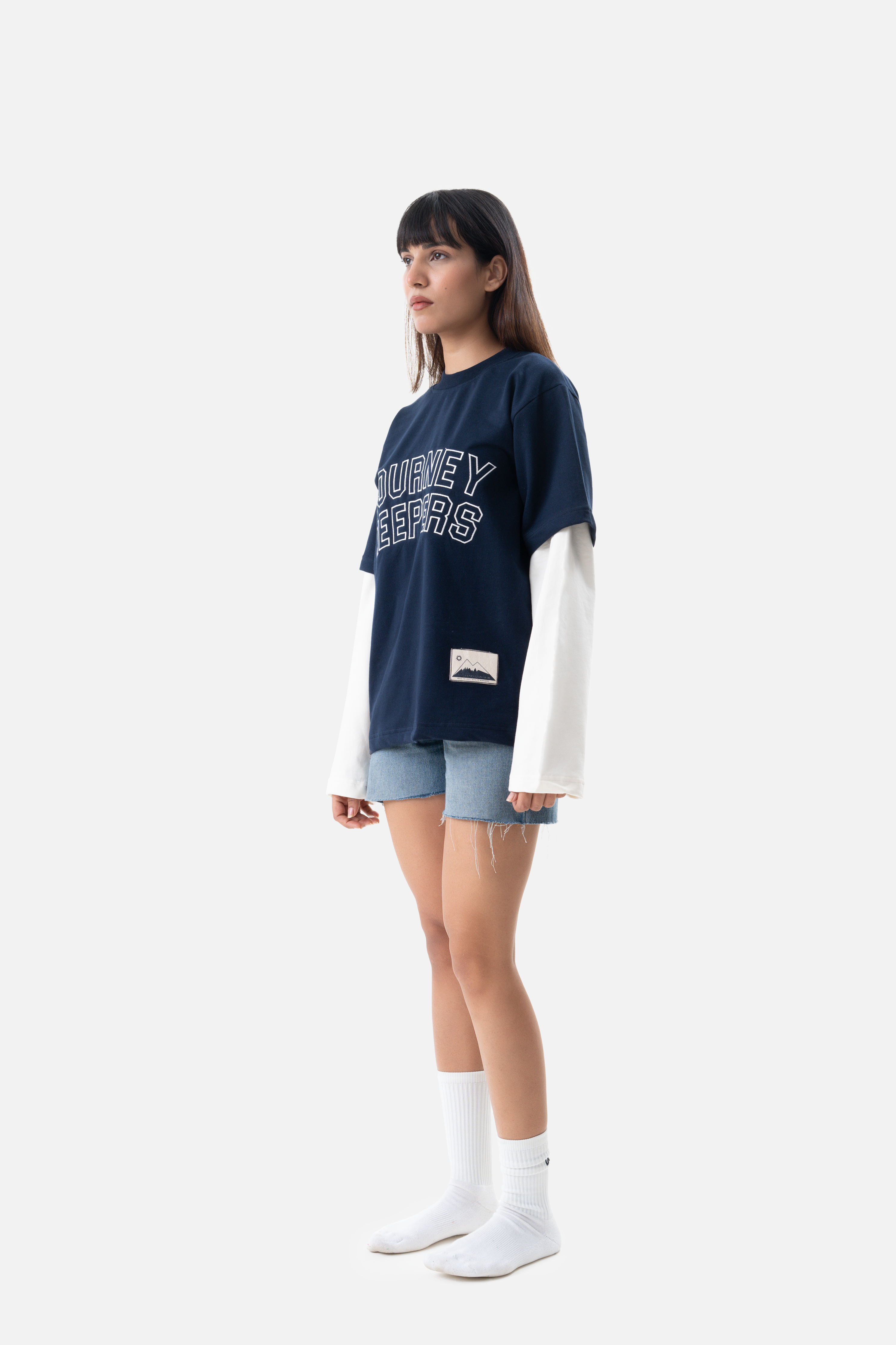 Trailthread Longsleeve tee- Navy