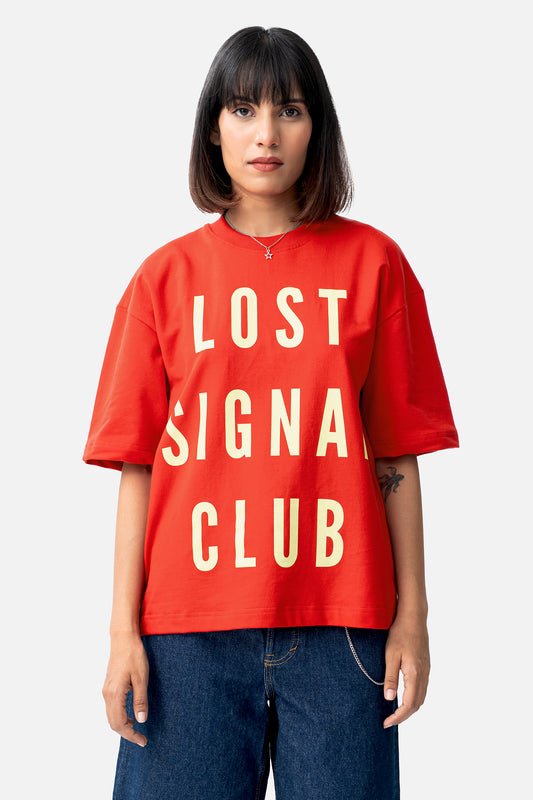 Lost Signal Club T-Shirt- Red