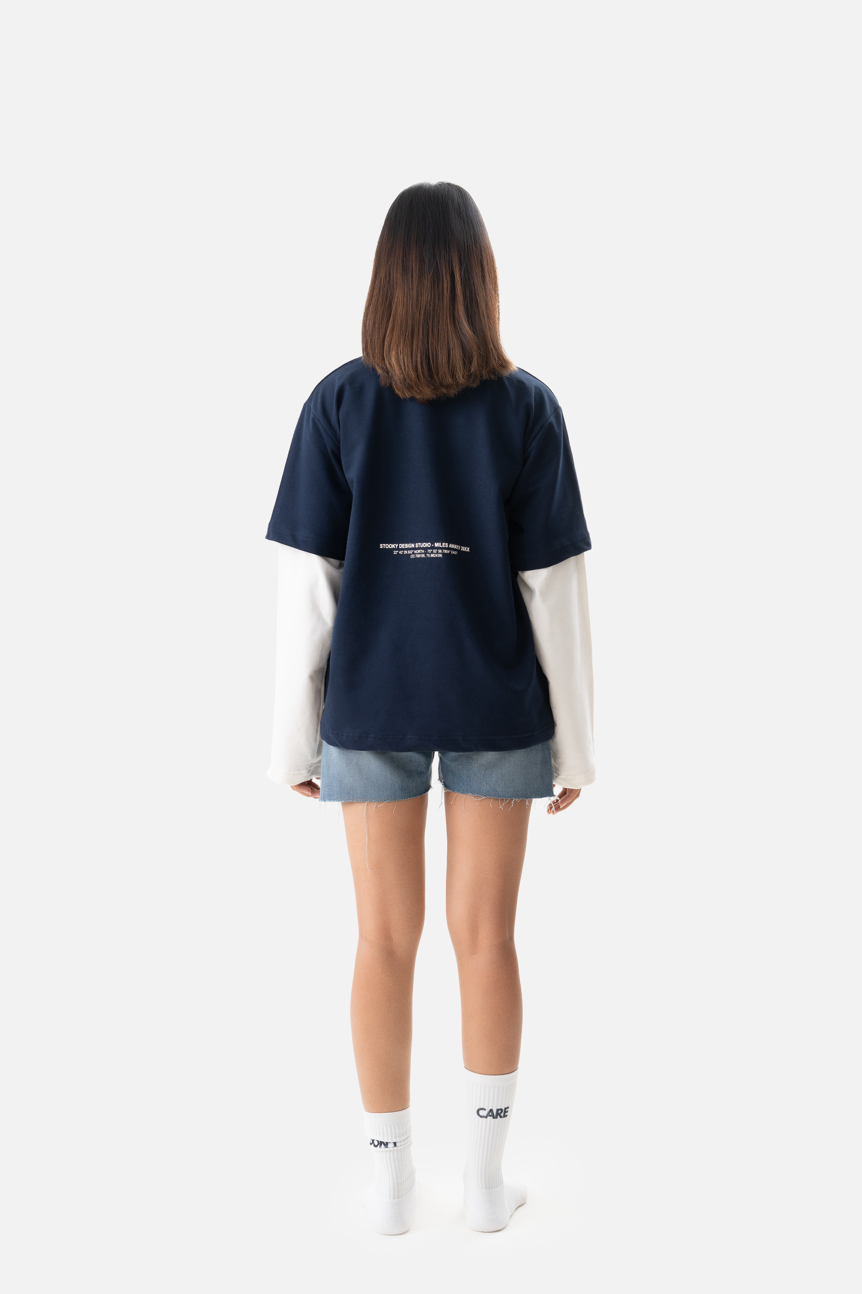 Trailthread Longsleeve tee- Navy