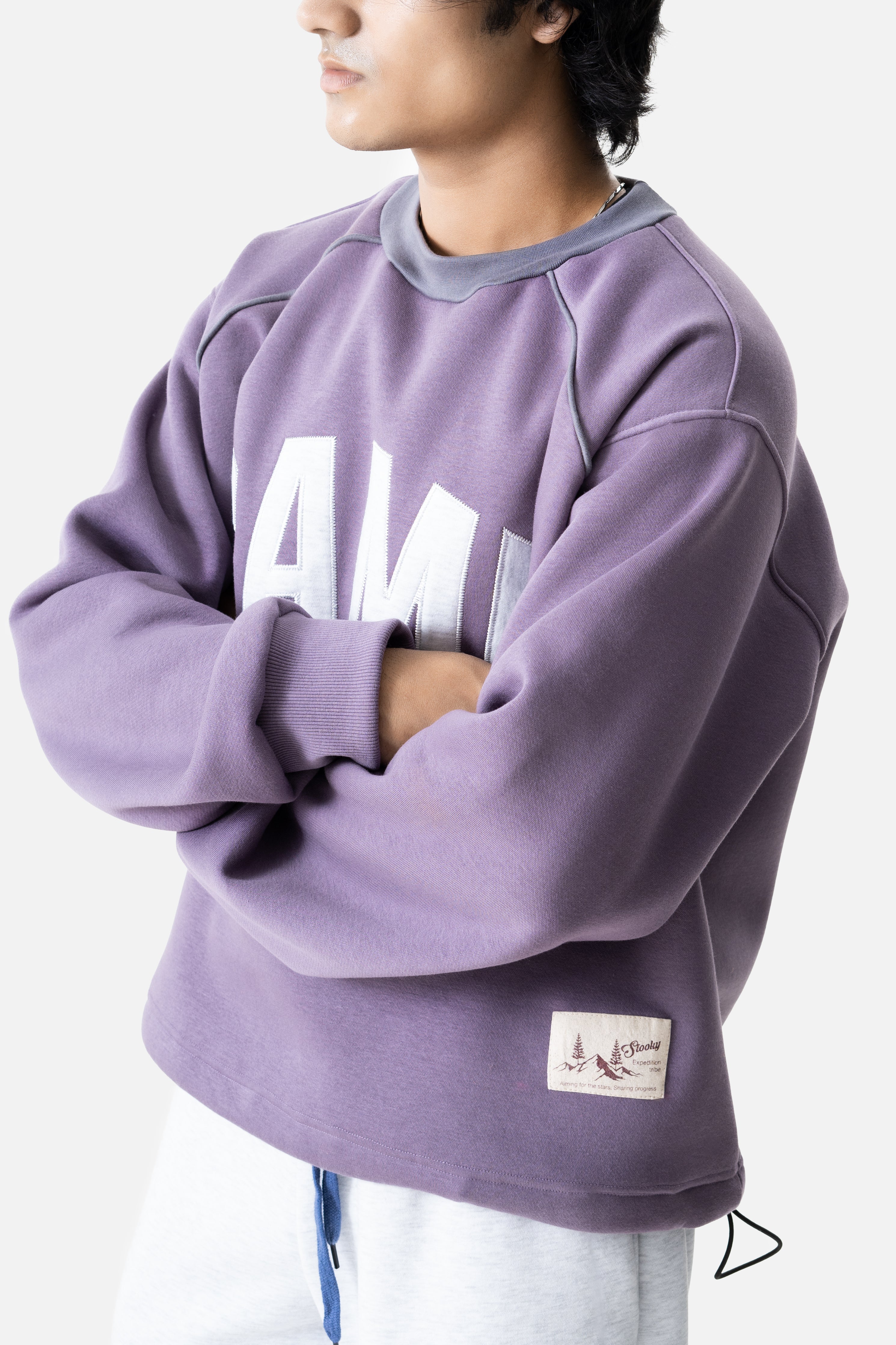 Camp sweatshirt-Plum