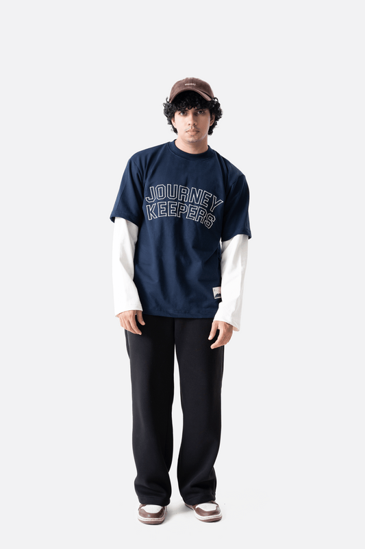 Trailthread Longsleeve tee- Navy