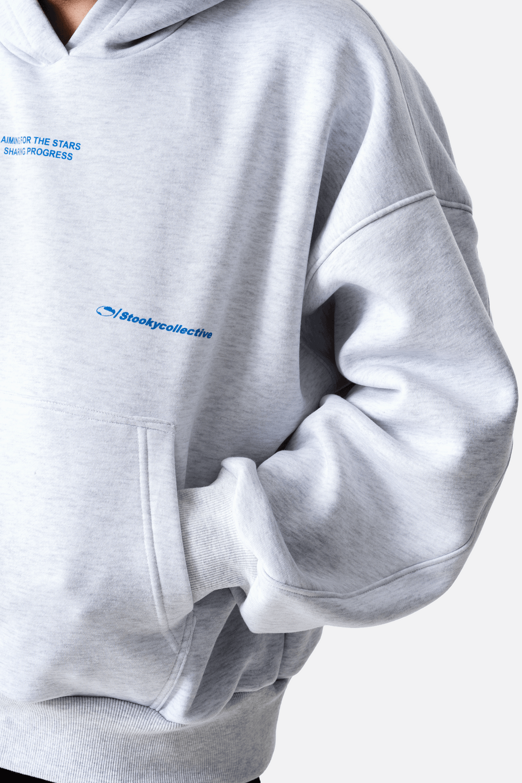 For the stars hoodie-LIGHT Melange