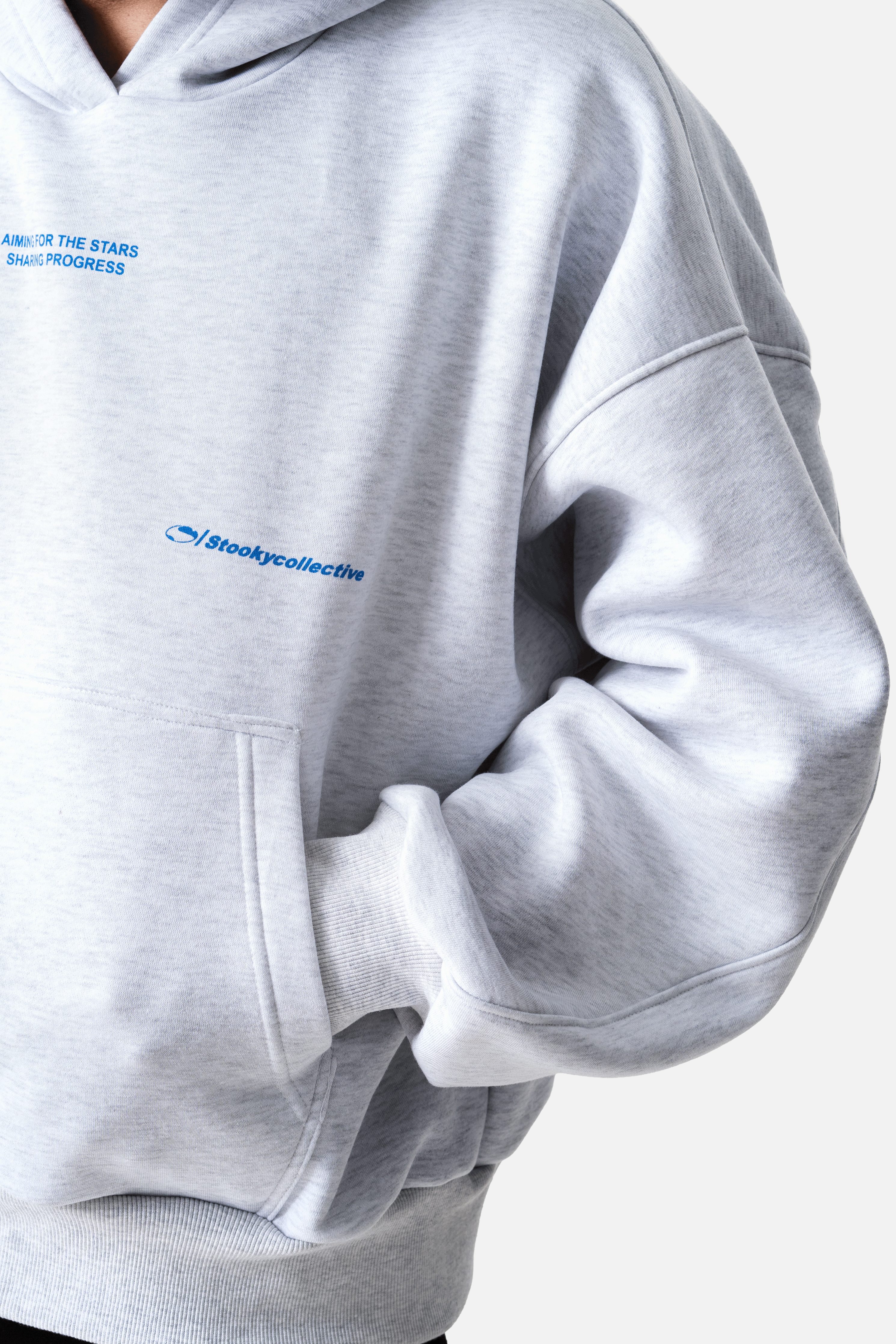 For the stars hoodie-LIGHT Melange
