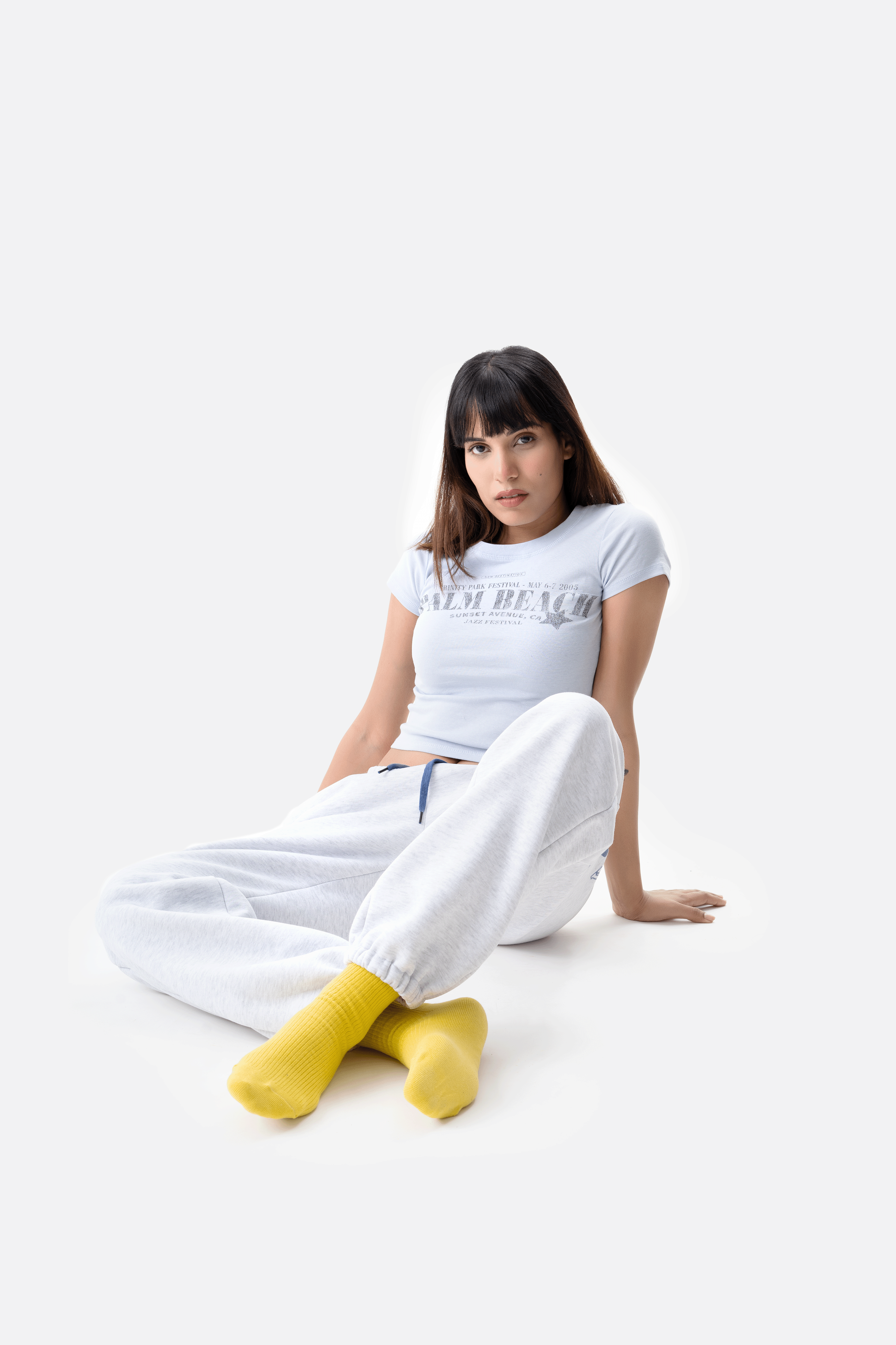Fleece pants - LIGHT melange