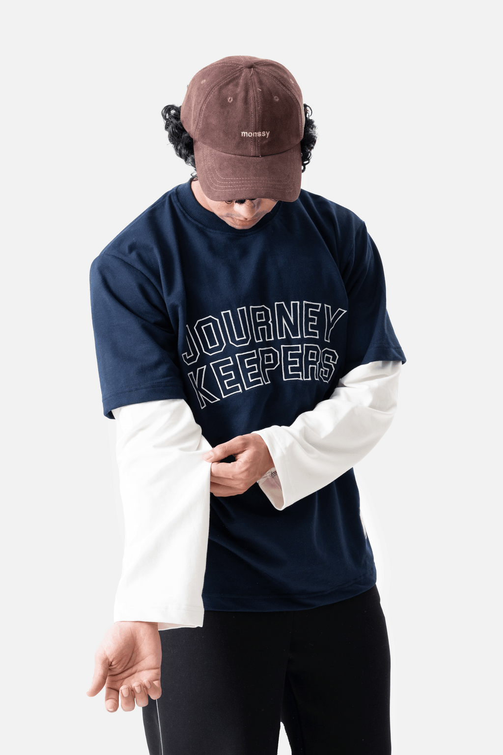 Trailthread Longsleeve tee- Navy