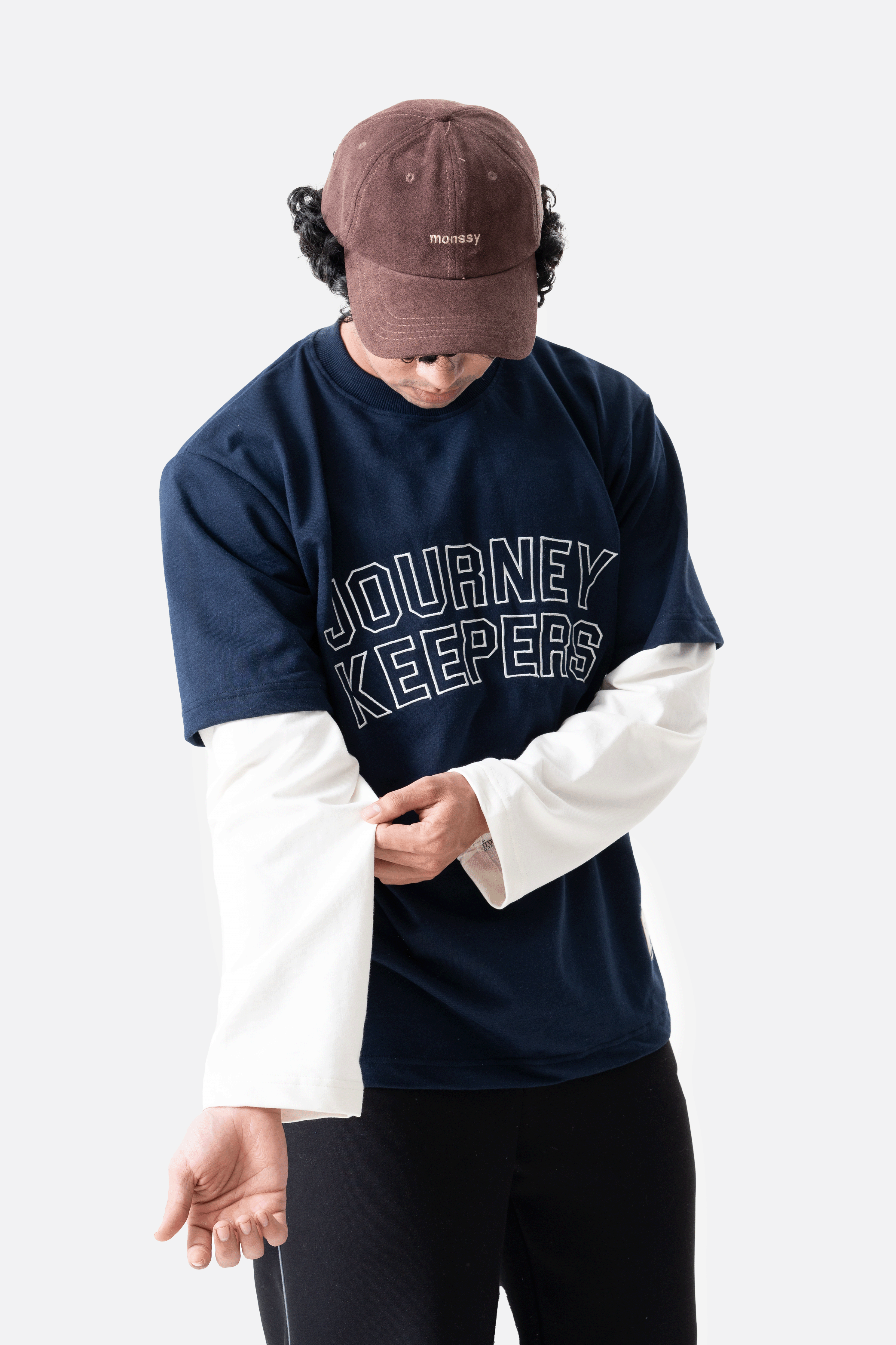 Trailthread Longsleeve tee- Navy