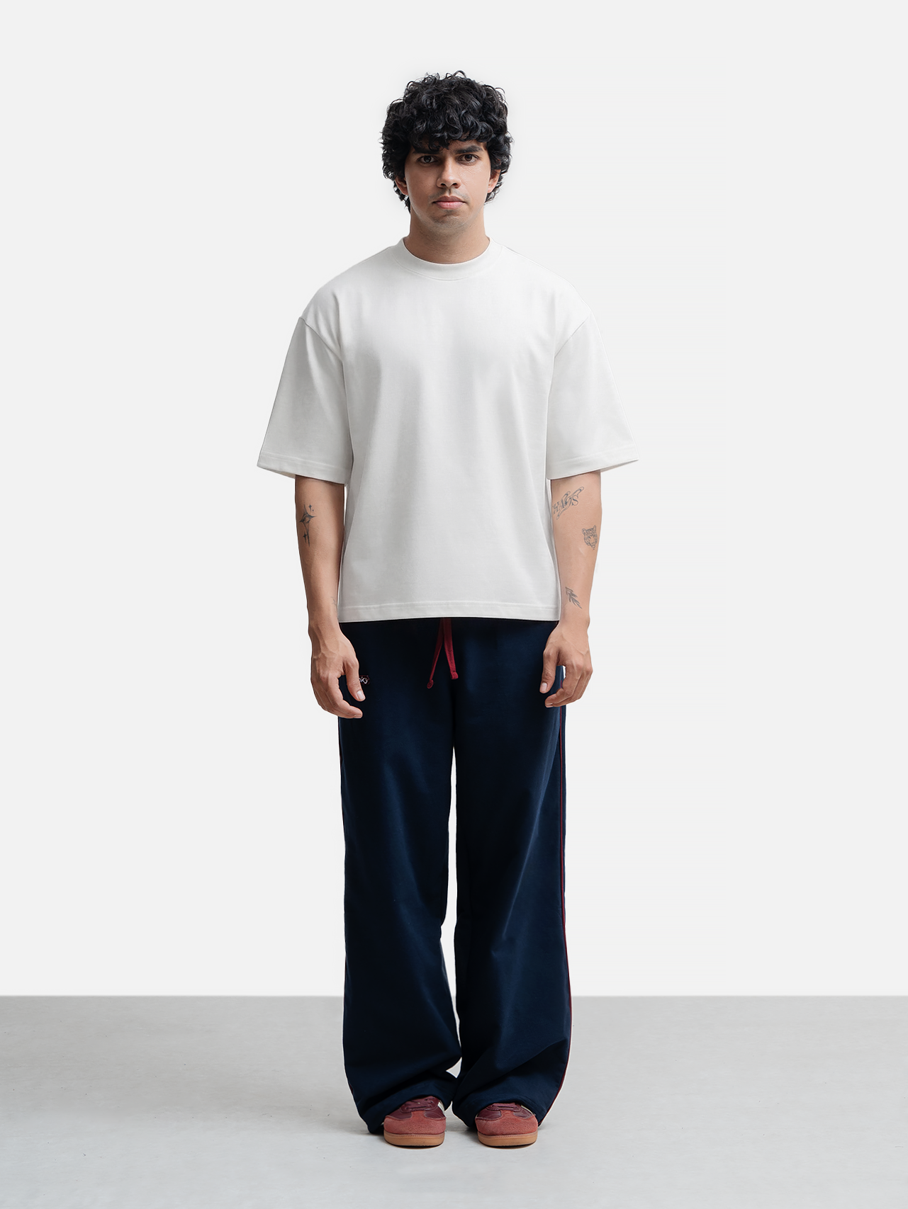 Relaxed Fit Logo Trackpant - Navy