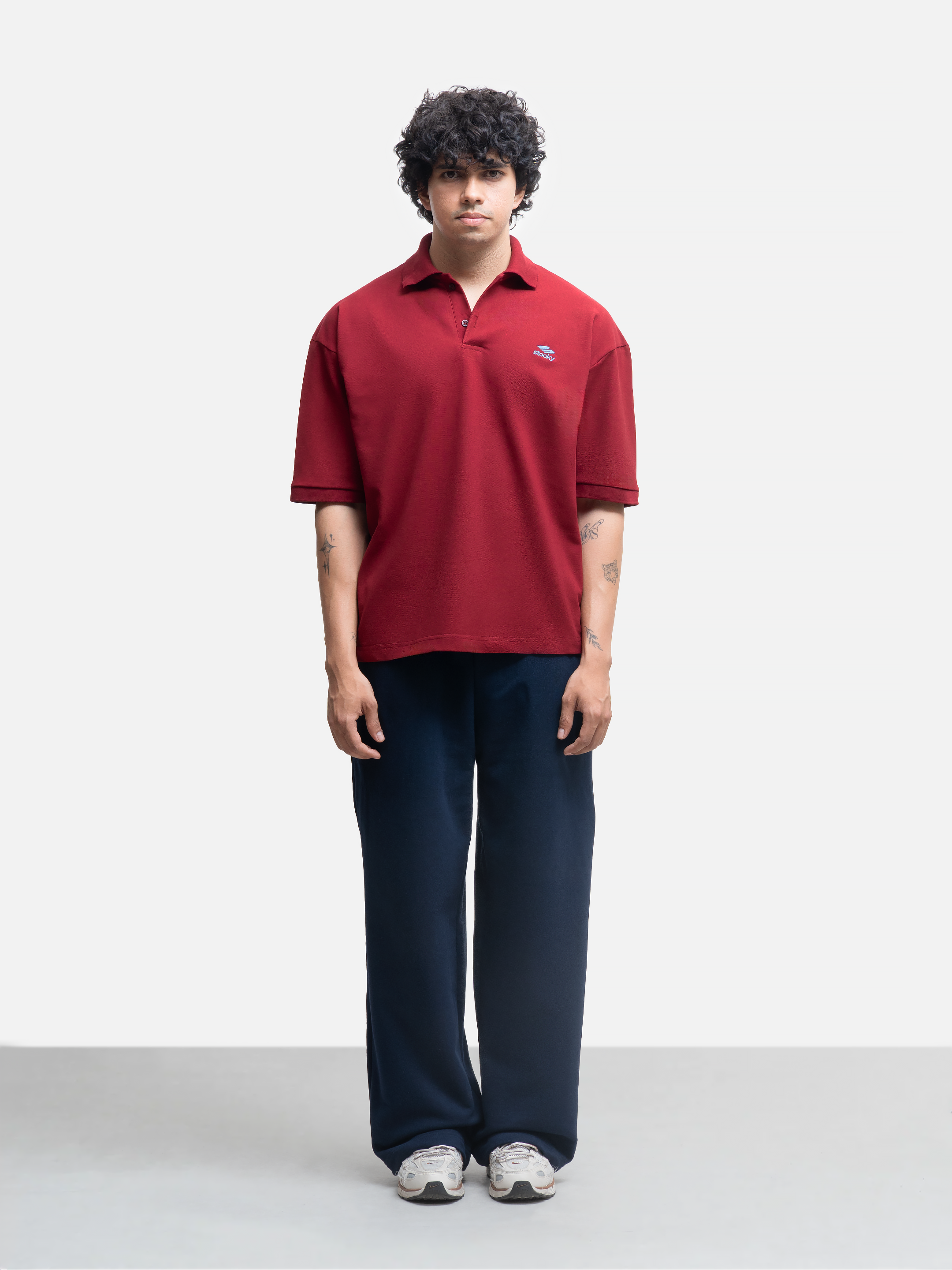 Origin Polo Short Sleeve T-shirt - Maroon