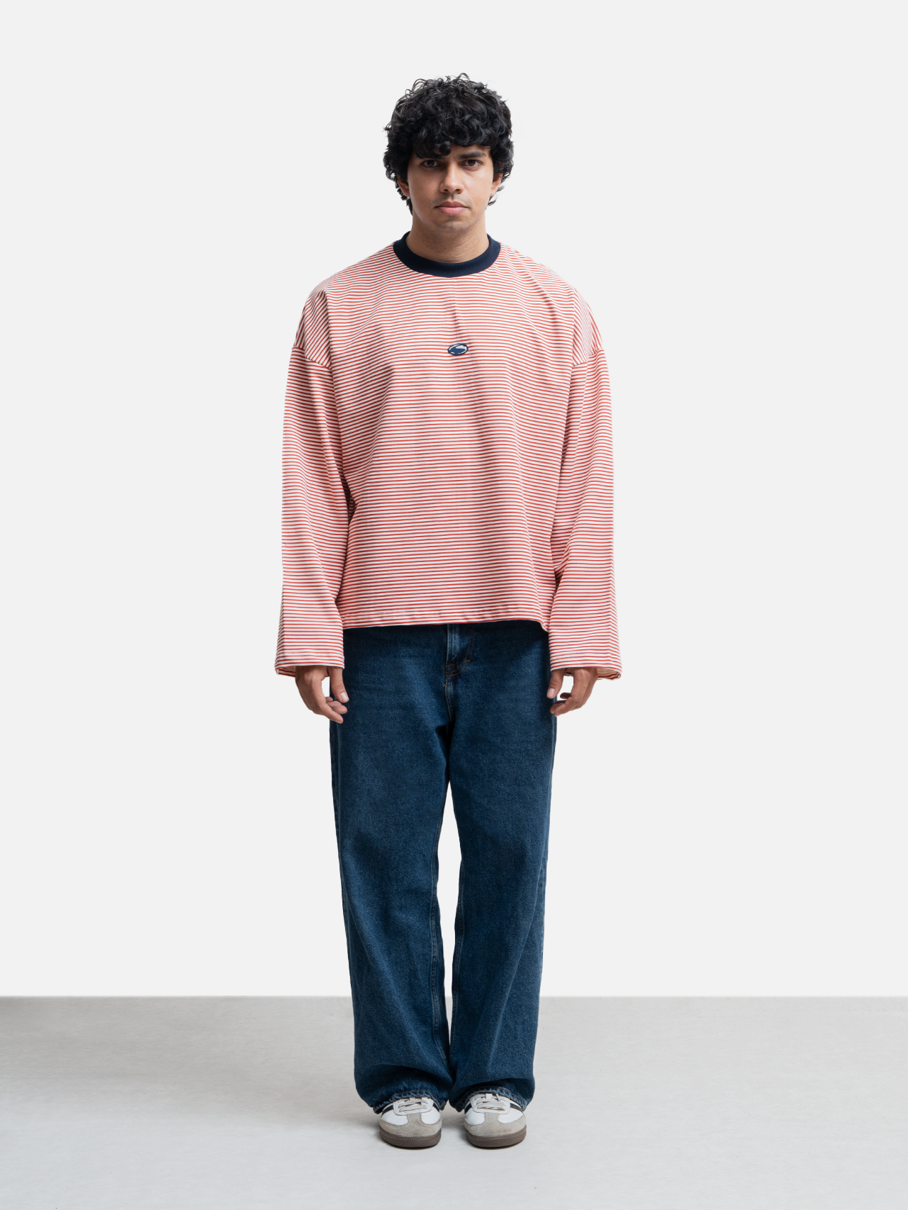 Logo Patch Longsleeve T-Shirt - Red