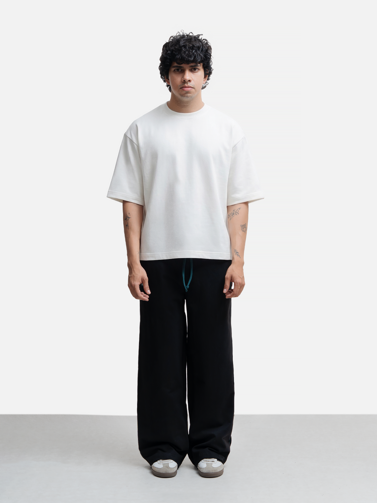 Relaxed Fit Logo Trackpant - Black