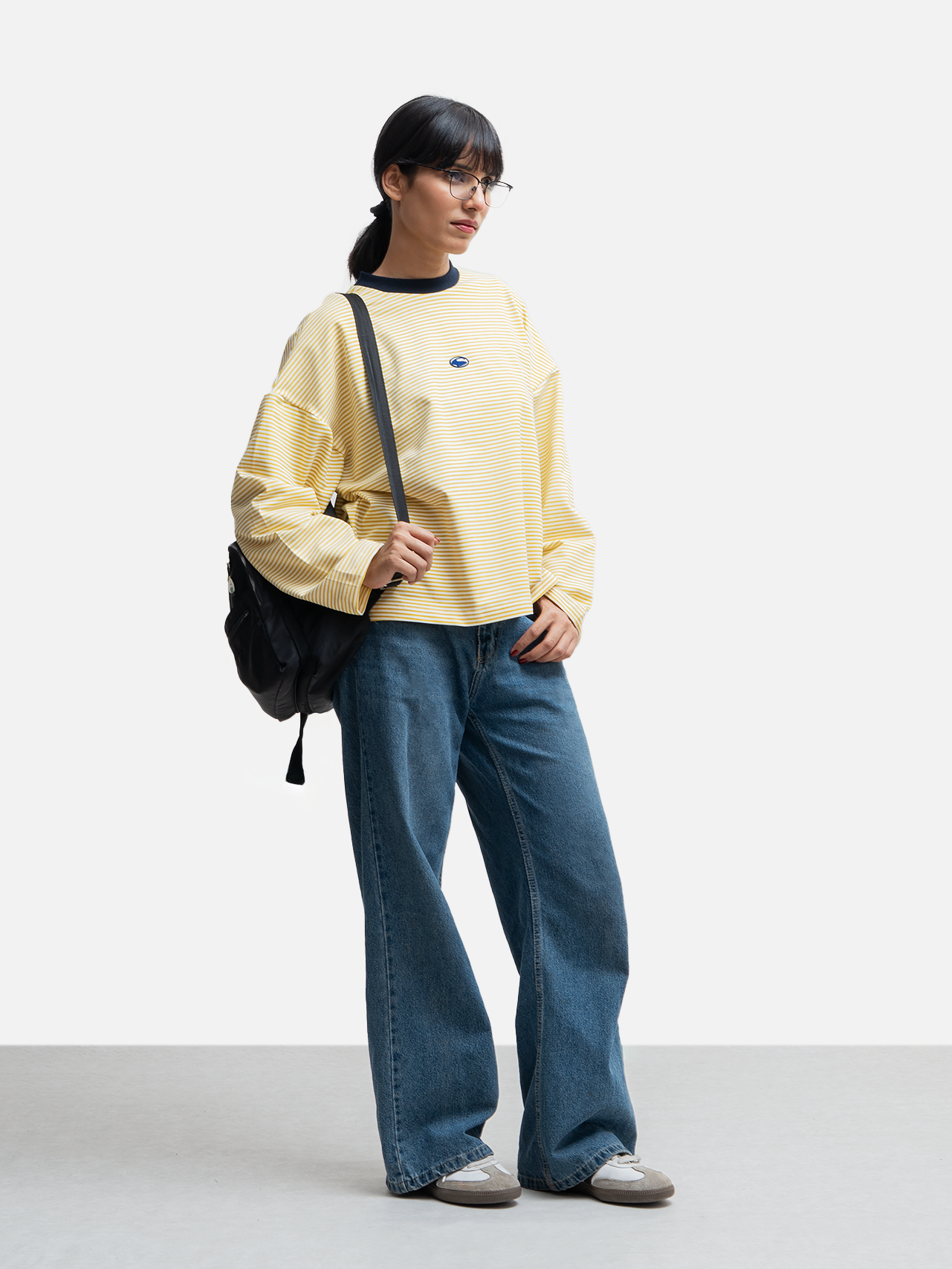 Logo Patch Longsleeve T-Shirt - Yellow