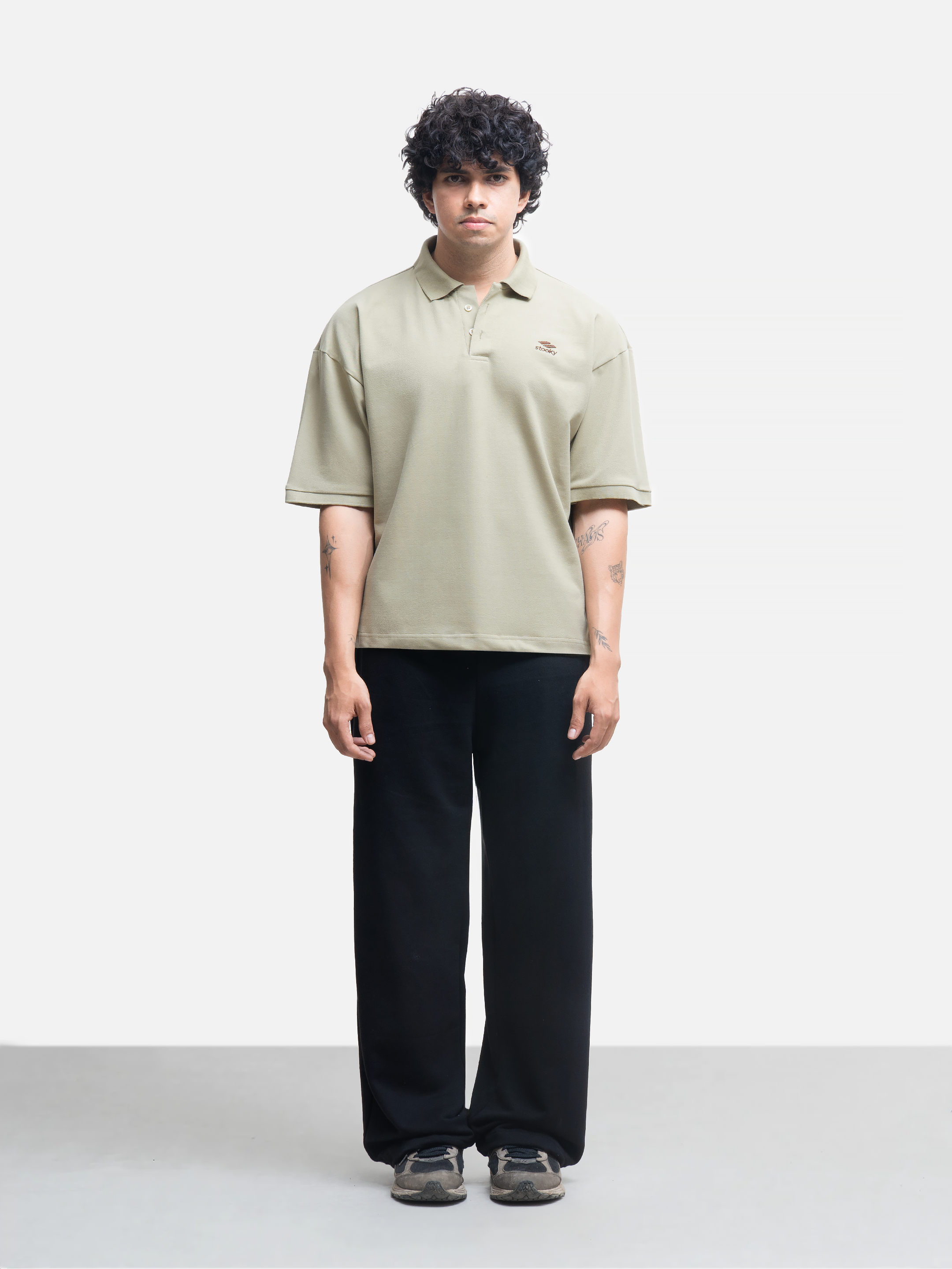 Origin Polo Short Sleeve T-shirt - Sediment Green