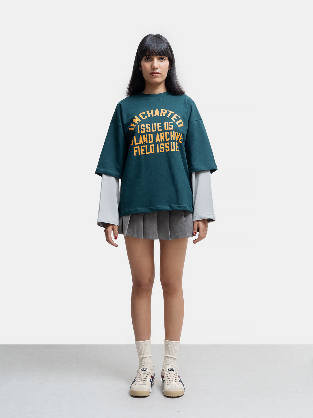 Uncharted LongSleeve Tshirt - Pine [unisex]