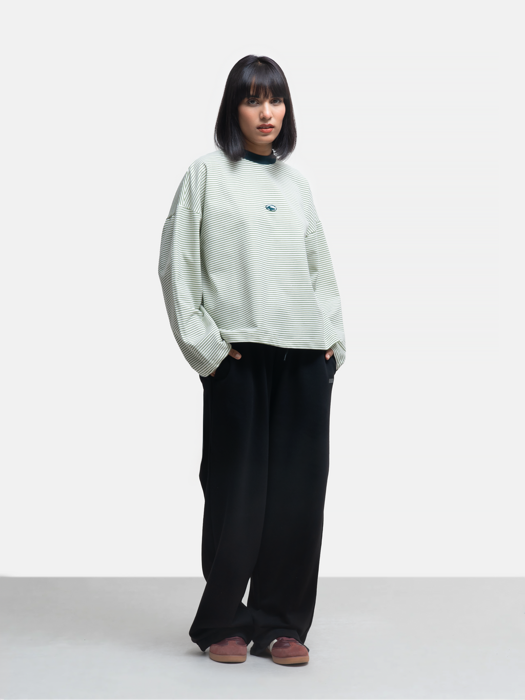 Logo Patch Longsleeve T-Shirt - Sea Grass