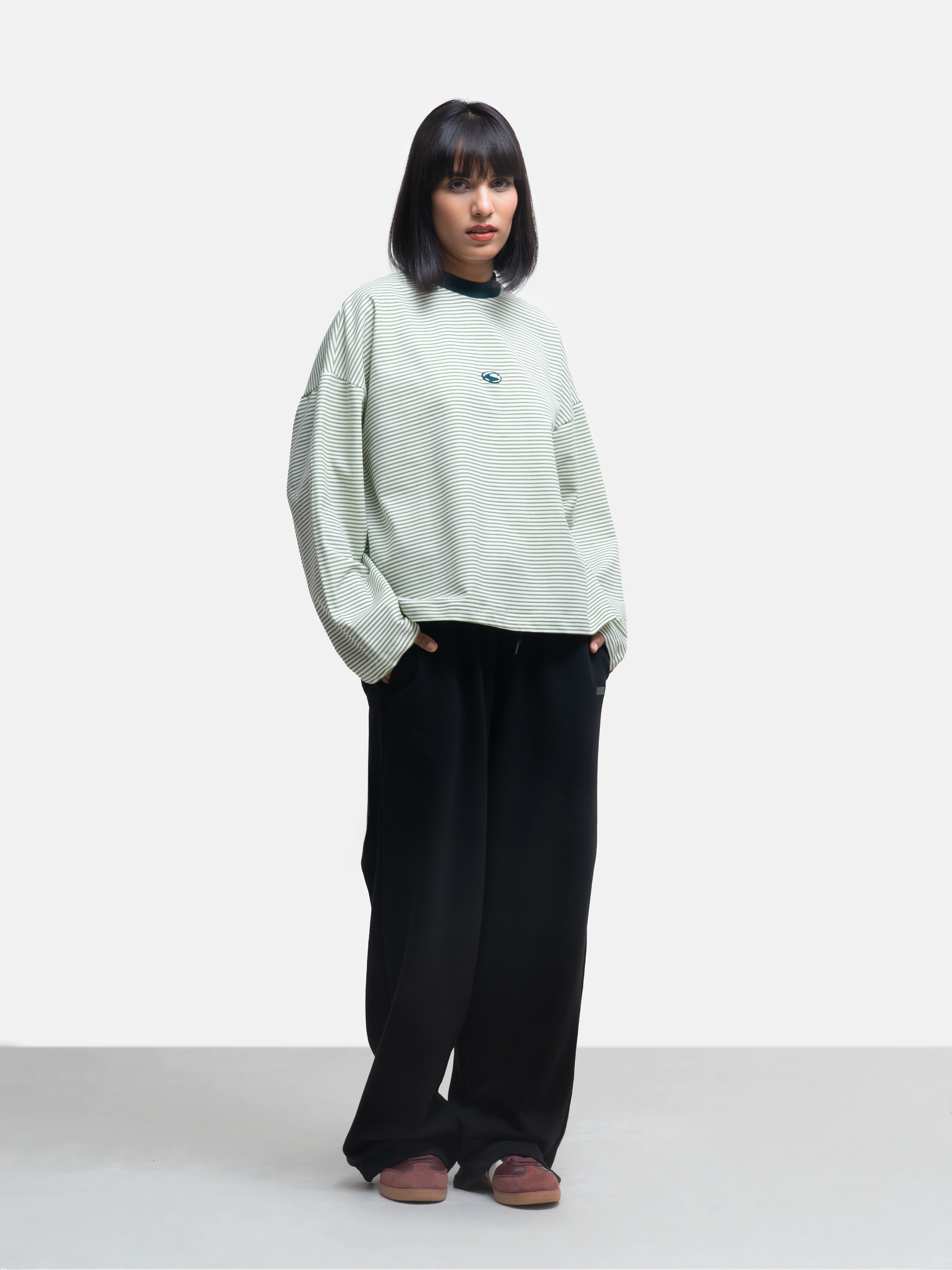 Logo Patch Longsleeve T-Shirt - Sea Grass