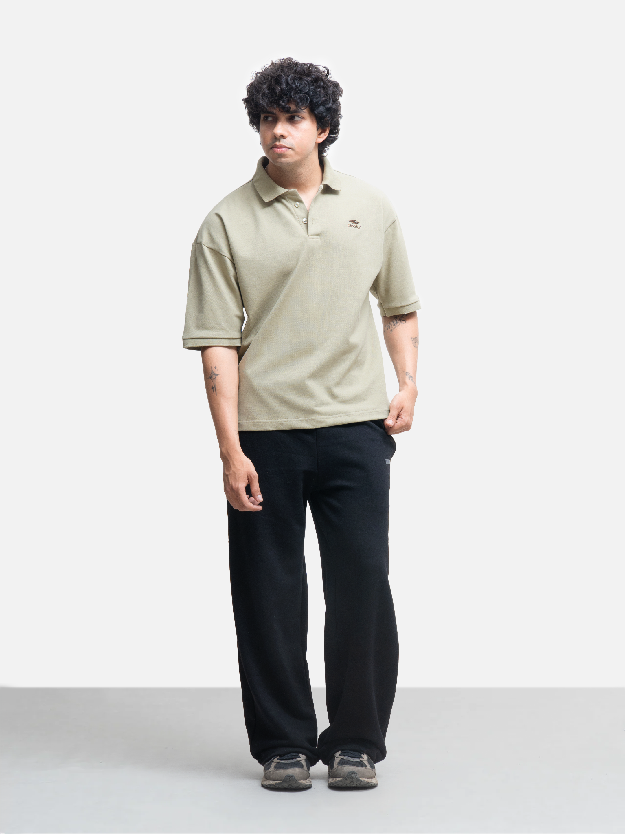 Origin Polo Short Sleeve T-shirt - Sediment Green