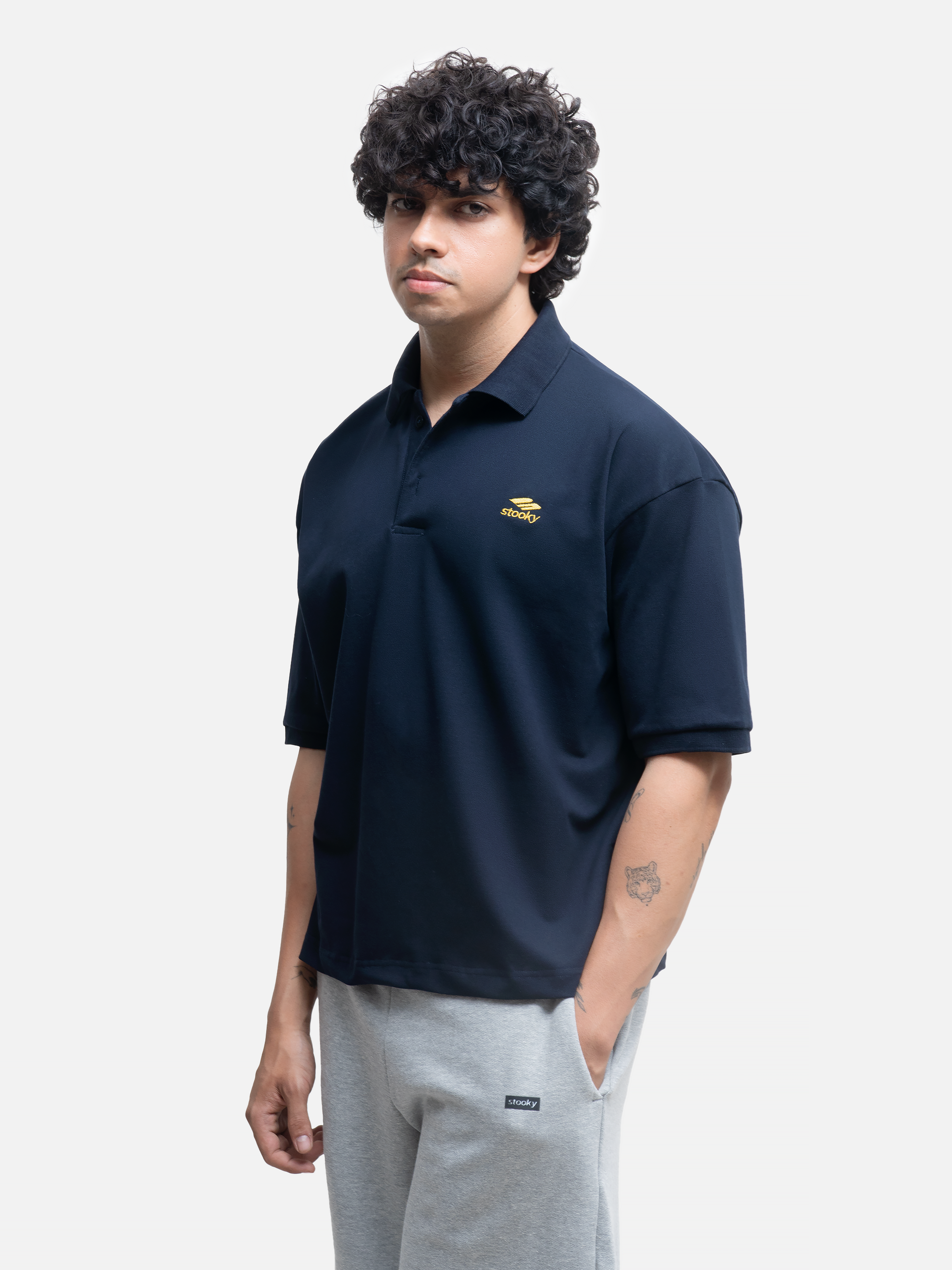 Origin Polo Short Sleeve T-shirt - Navy