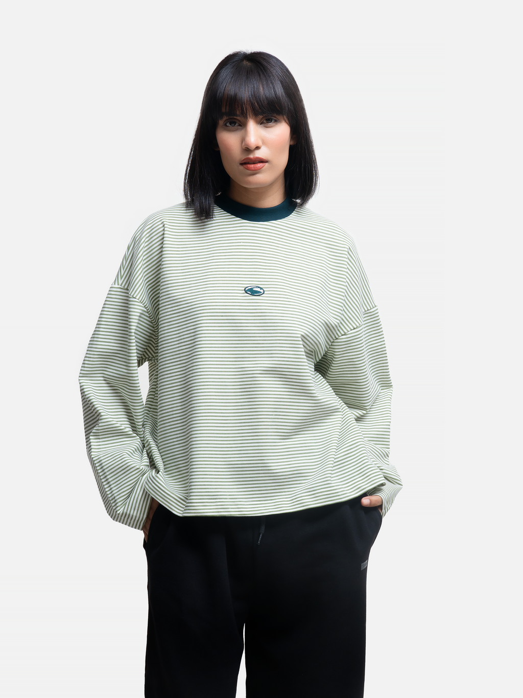 Logo Patch Longsleeve T-Shirt - Sea Grass
