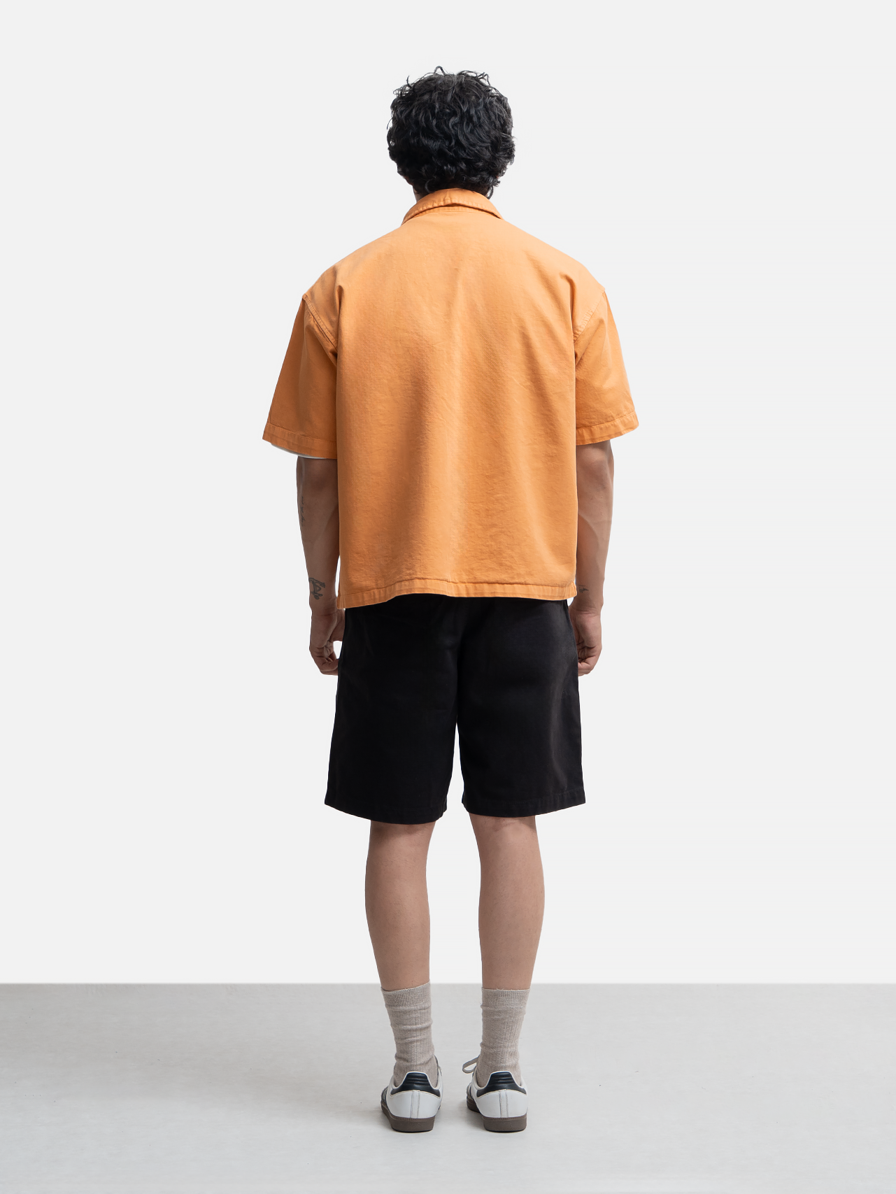 Utility Box-Fit Shirt - Peach (Cropped)