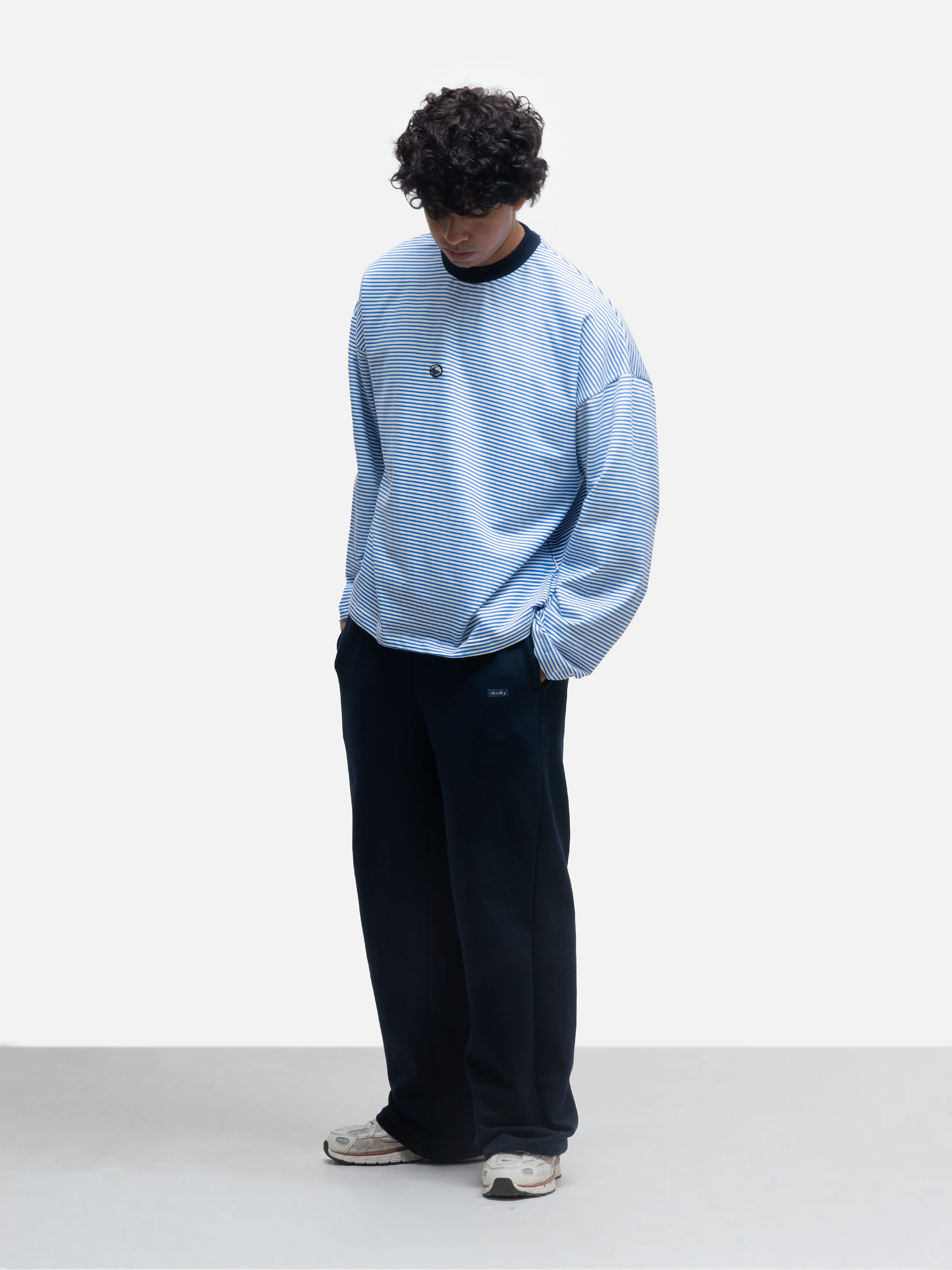 Logo Patch Longsleeve T-Shirt - Atlantic Blue