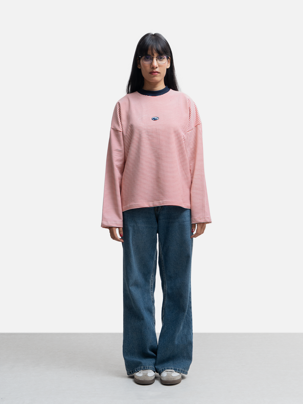 Logo Patch Longsleeve T-Shirt - Red