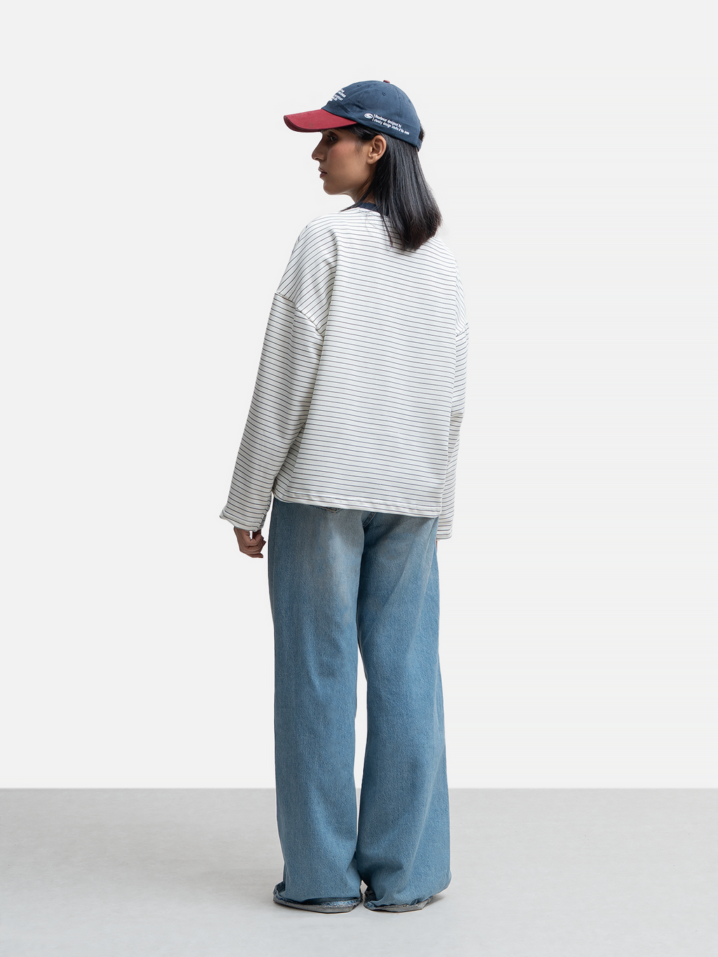 Striped Longsleeve T-Shirt - Navy/Off-White
