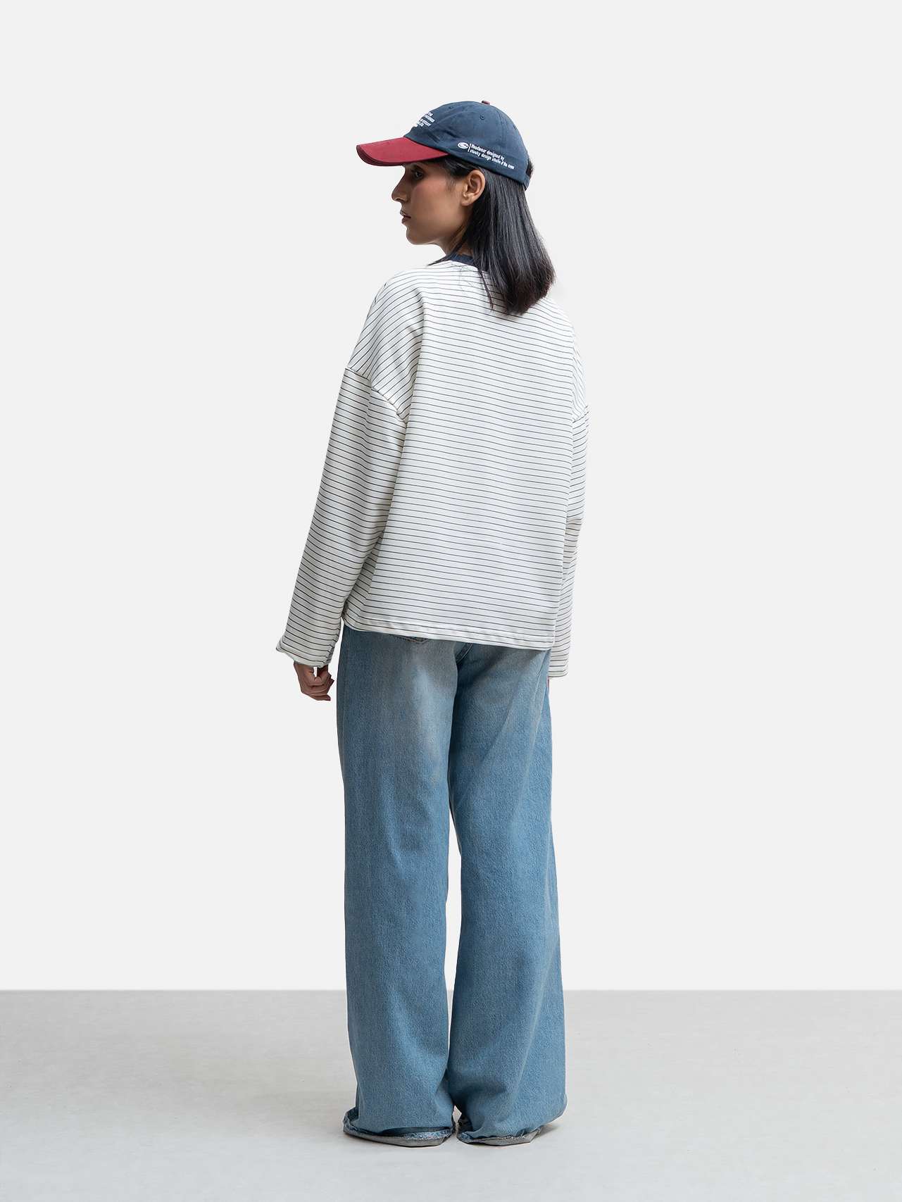 Striped Longsleeve T-Shirt - Navy/Off-White