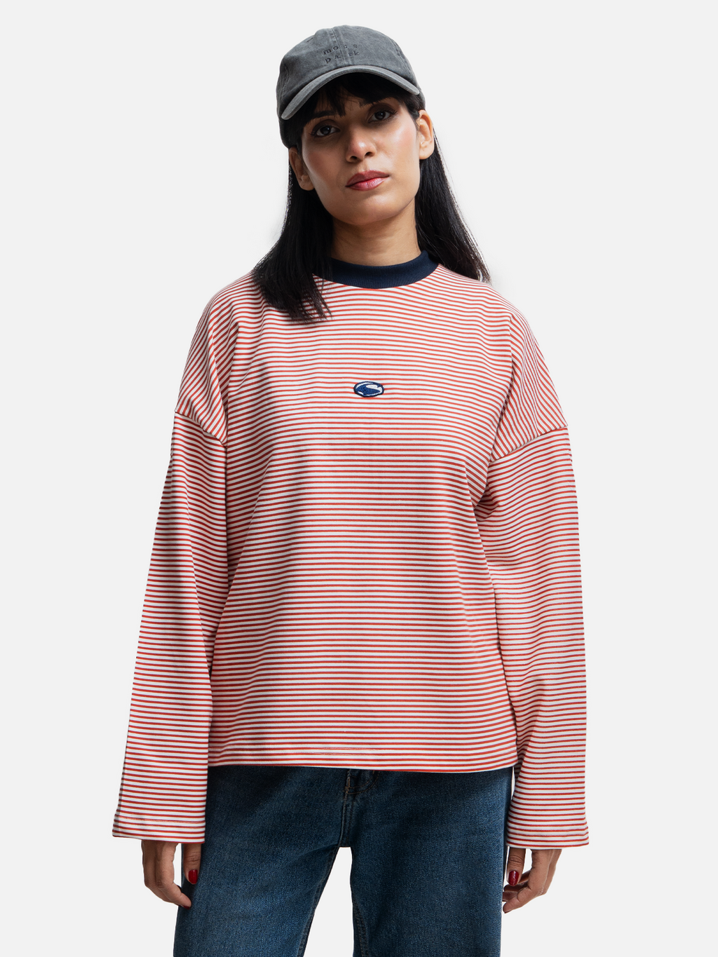 Logo Patch Longsleeve T-Shirt - Red