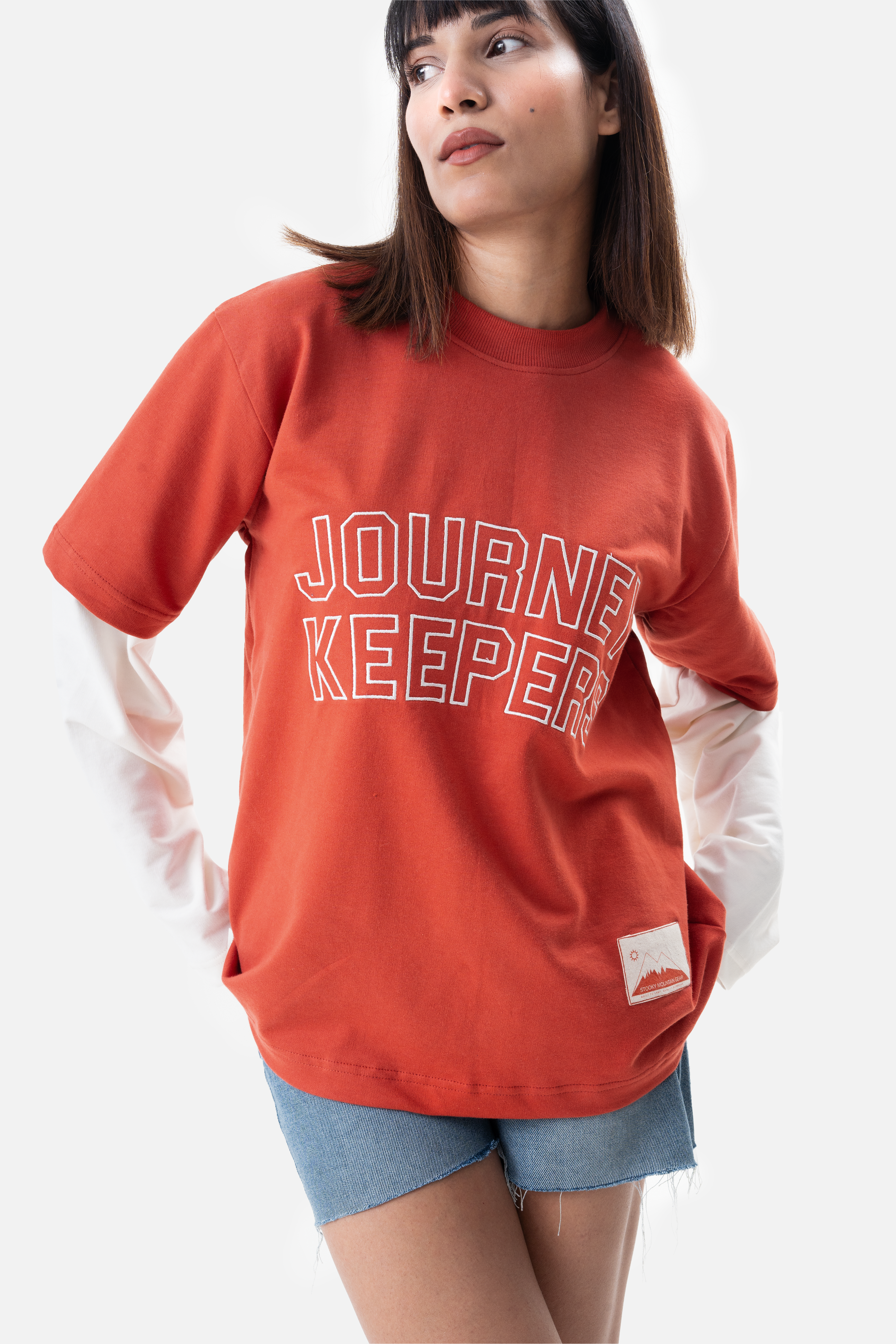 Trailthread Longsleeve tee- Rust