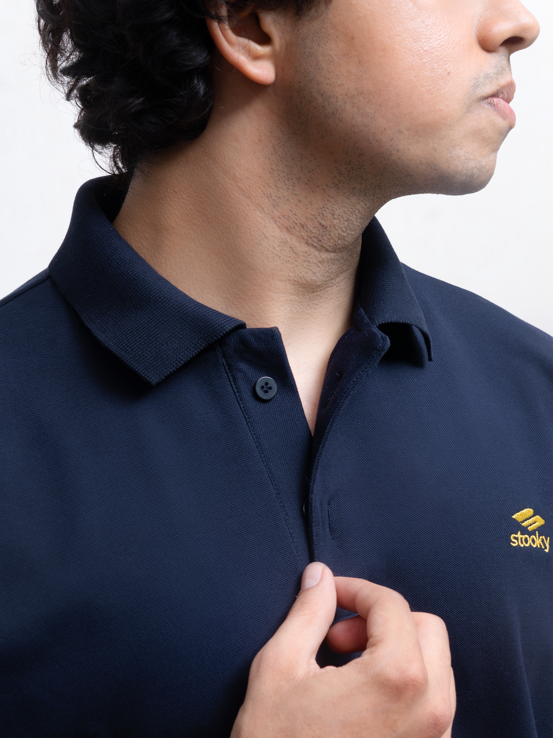 Origin Polo Short Sleeve T-shirt - Navy