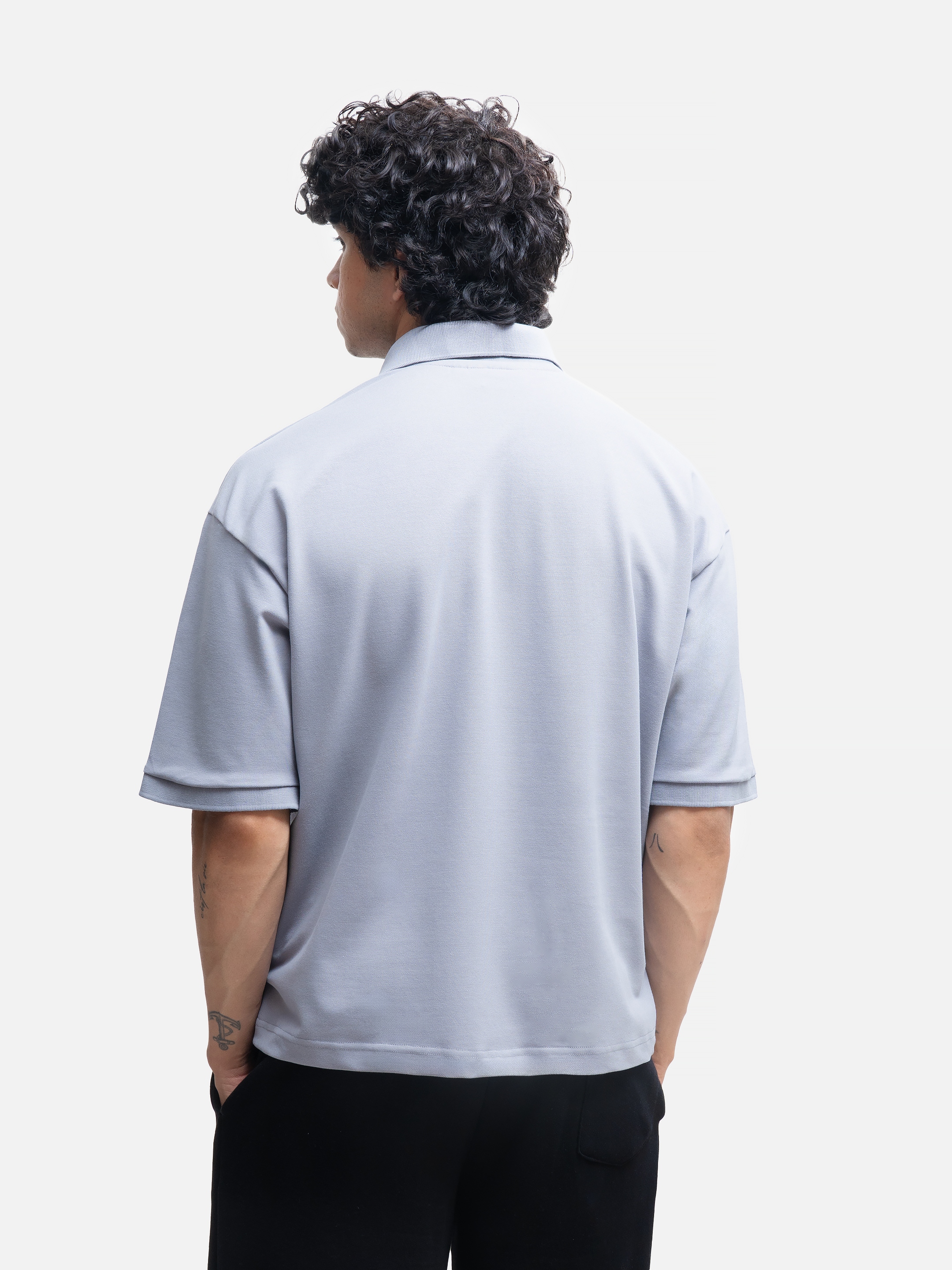 Origin Polo Short Sleeve T-shirt - Fossil Grey