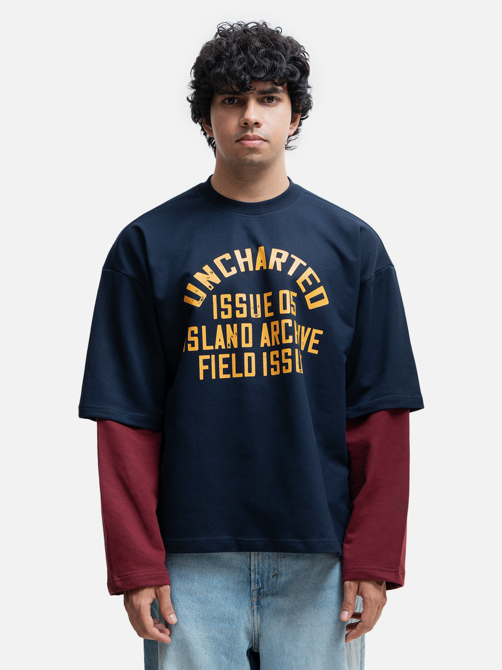 Uncharted LongSleeve Tshirt - Navy [unisex]