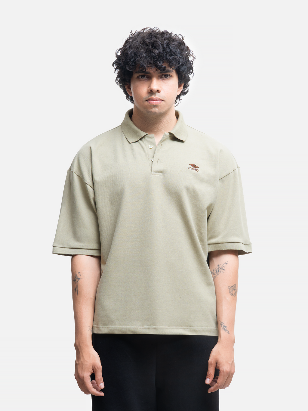 Origin Polo Short Sleeve T-shirt - Sediment Green