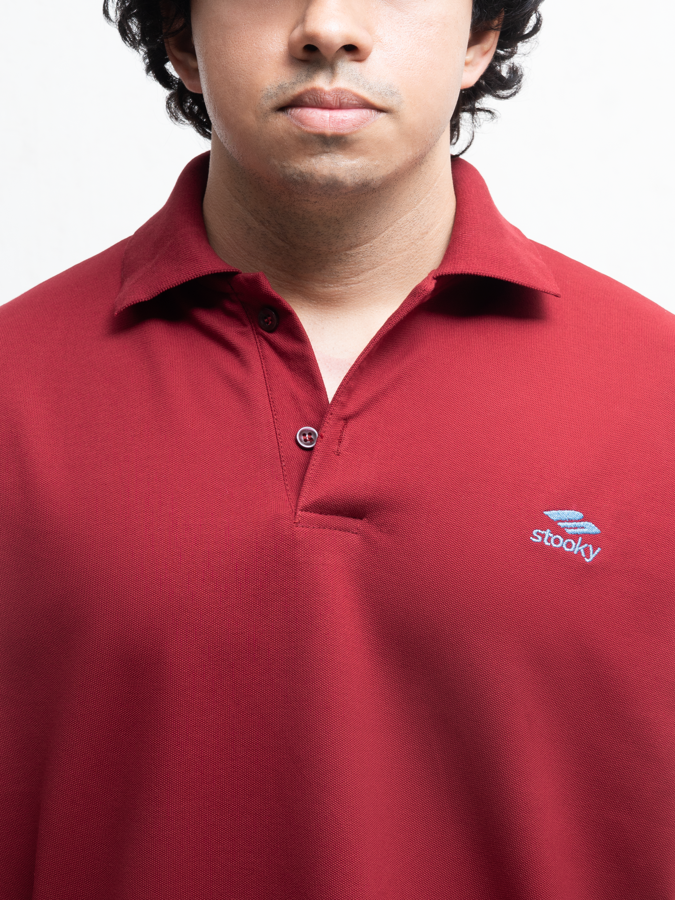 Origin Polo Short Sleeve T-shirt - Maroon